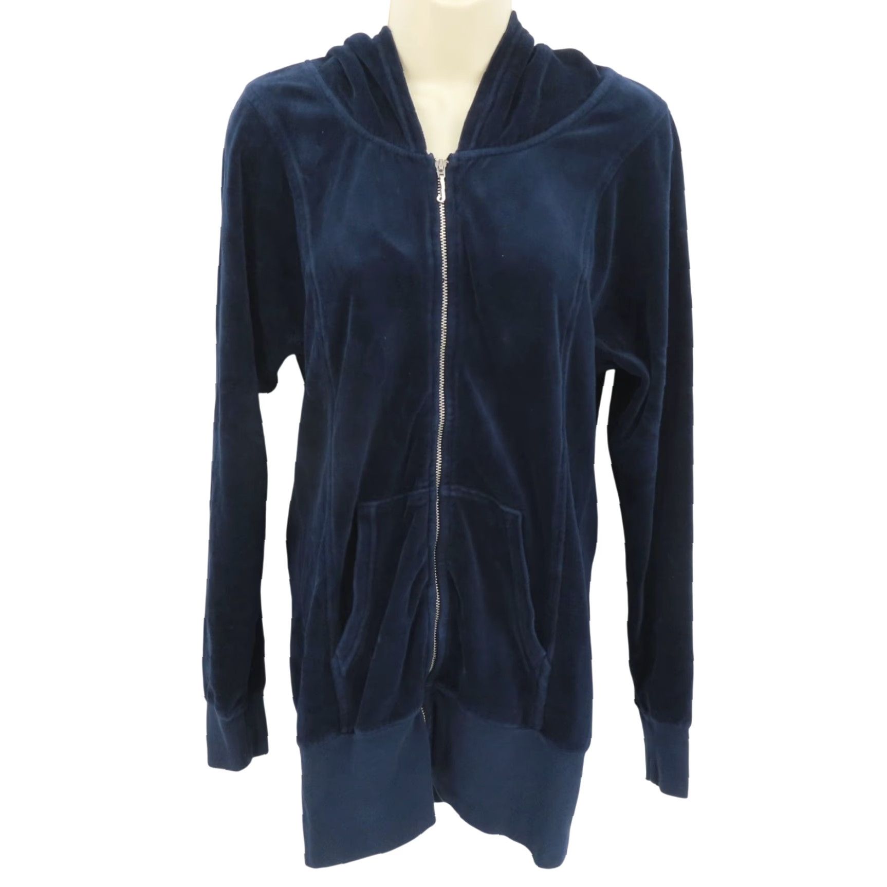 Juicy Couture VINTAGE Juicy Couture Women Medium Blue Velour Full Zip Hoodie Track Suit M Blue Velour Full Zip Hoodie Womens Multifunctional Casual Size M / US 6-8 / IT 42-44 - 2 Thumbnail