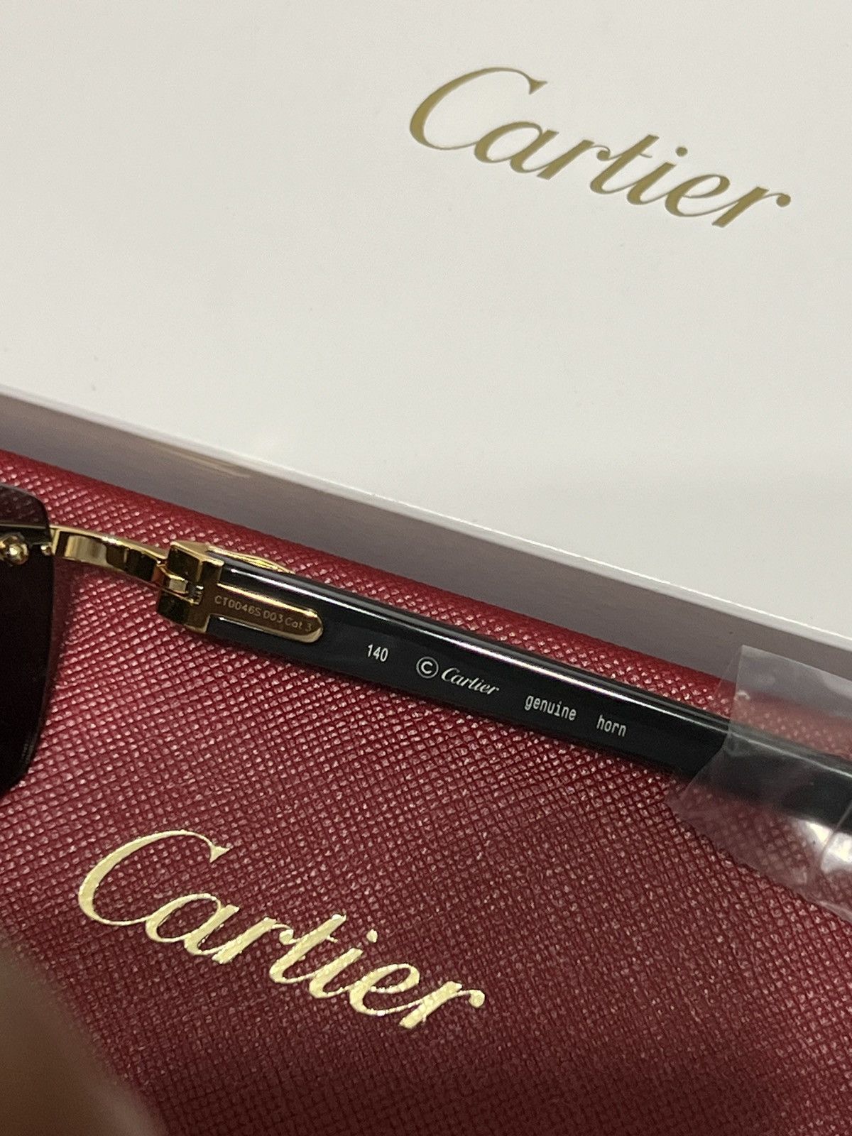 Cartier Cartier Buffalo Horn Sunglasses “Buffs” Size ONE SIZE - 6 Thumbnail