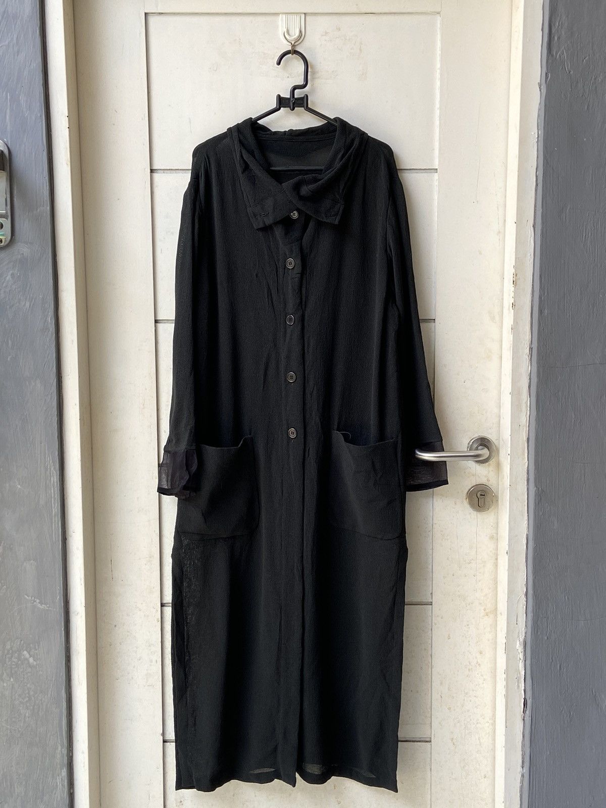 Japanese Brand STENCIL Army Black Long Mesh Shirt Size US L / EU 52-54 / 3 - 1 Thumbnail