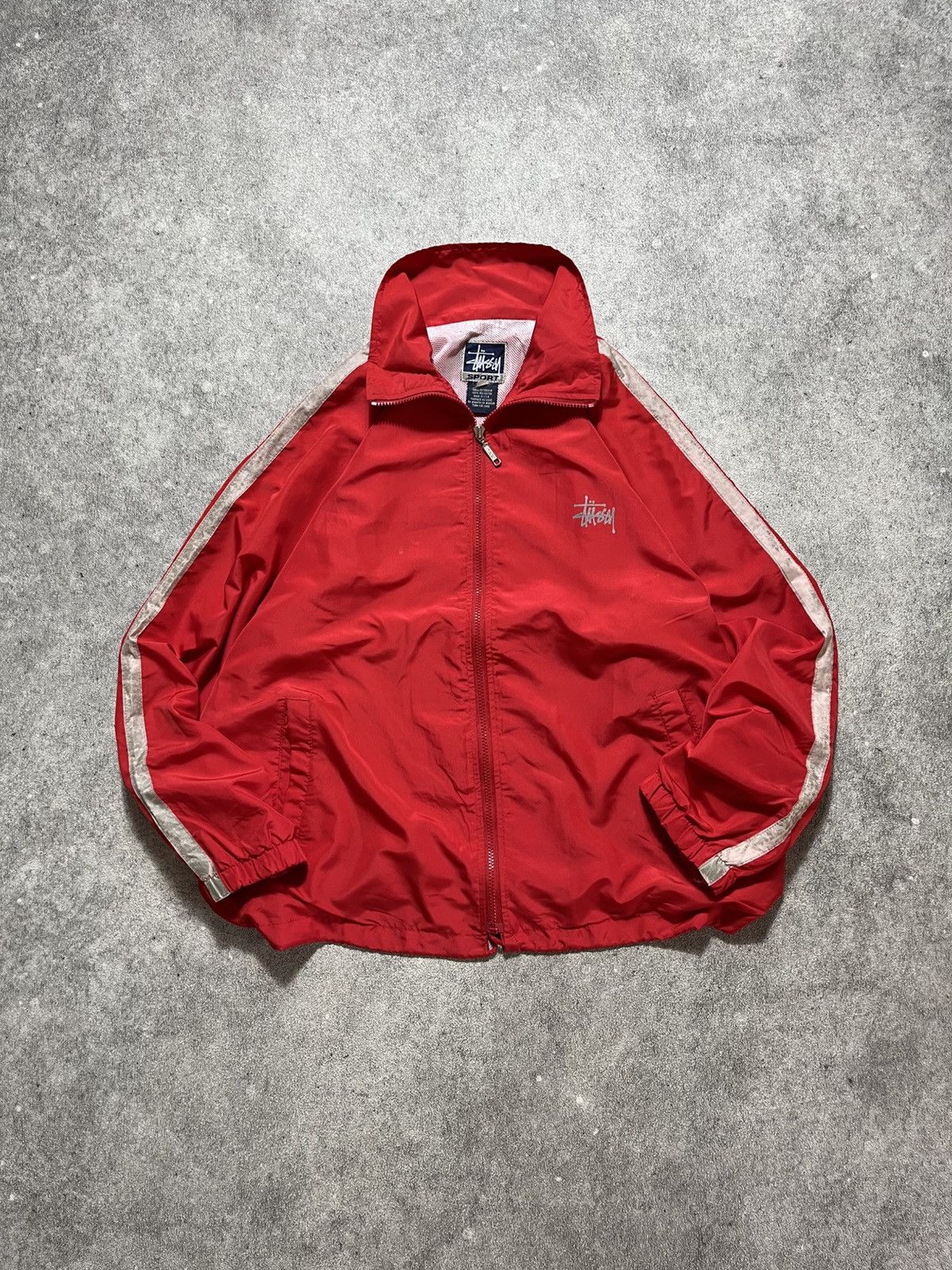 Stussy Vintage 90s Stussy Sport Winbreaker Light Jacket Size US L / EU 52-54 / 3 - 2 Thumbnail