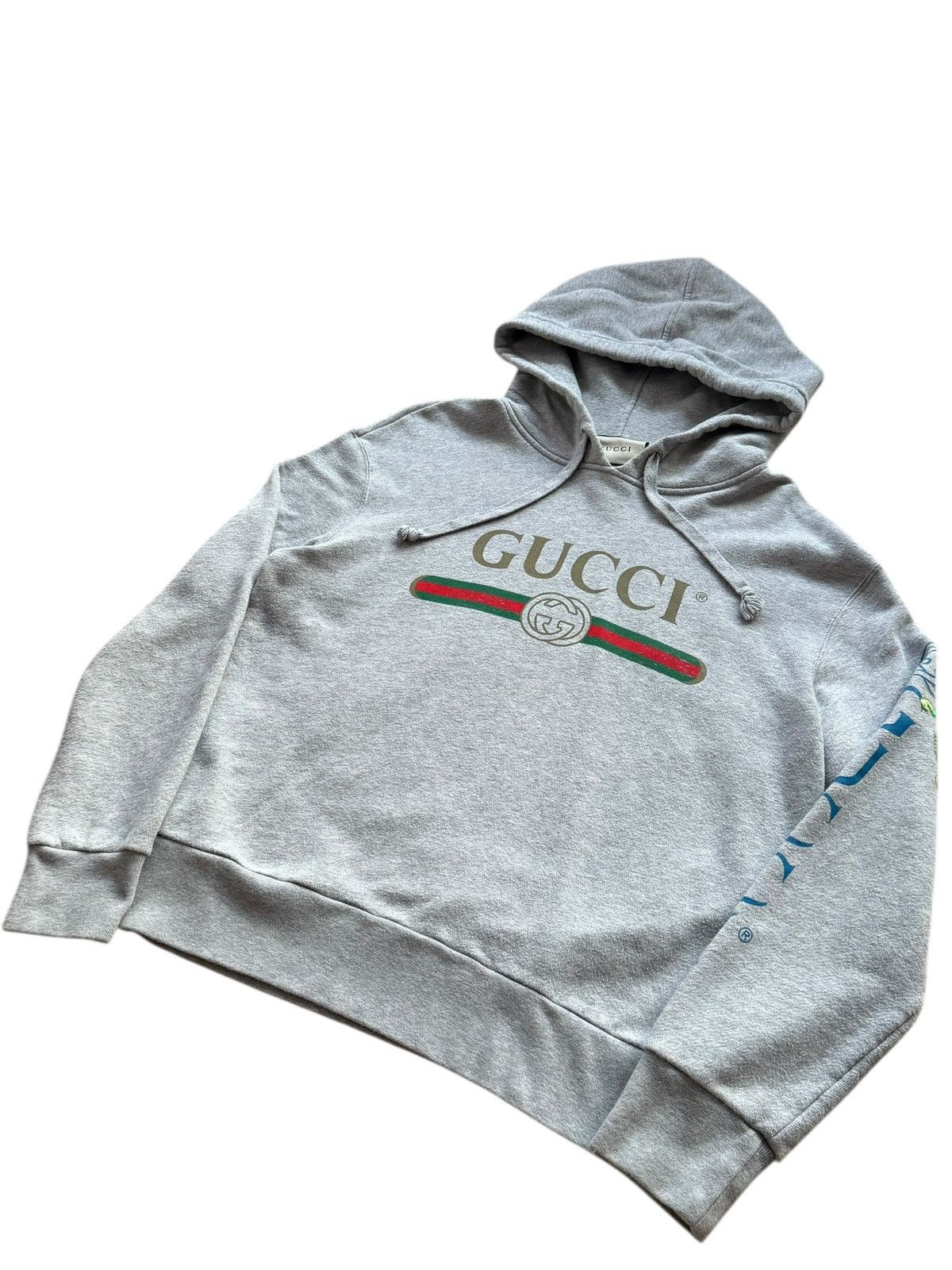 Gucci Gucci Dragon Embroidered Logo Sweatshirt Hoodie Size US L / EU 52-54 / 3 - 3 Thumbnail