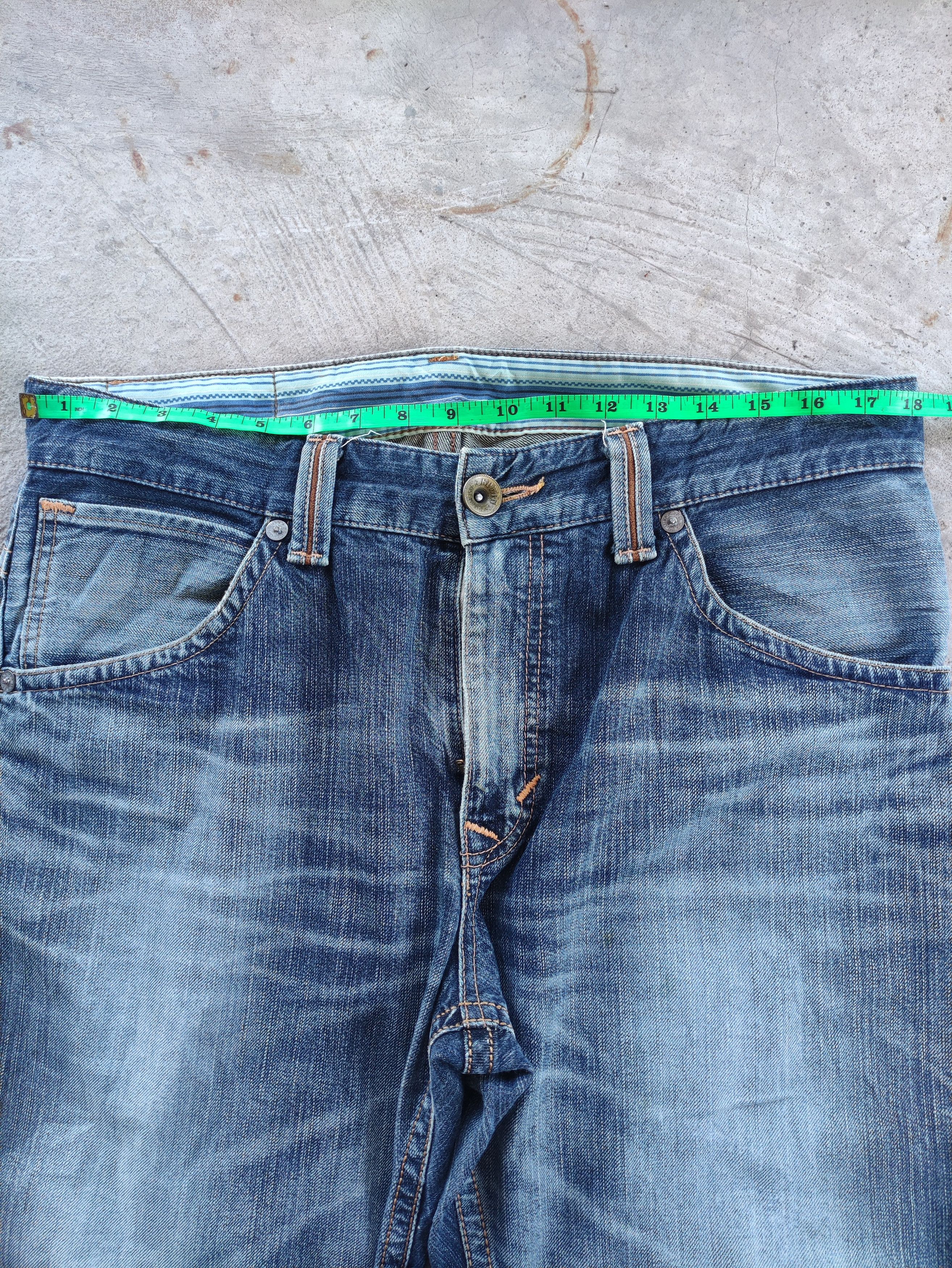 Edwin Vintage Edwin Japan Jean Distressed Faded Denim Pants Size US 37 - 6 Thumbnail