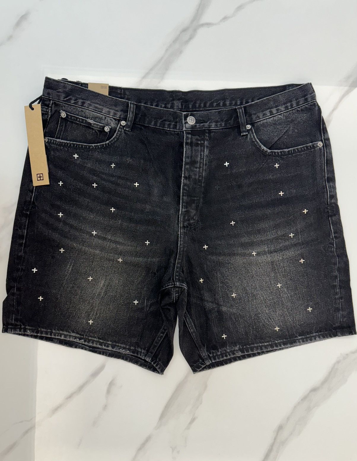 Anti Short Metalik Stripe Blk