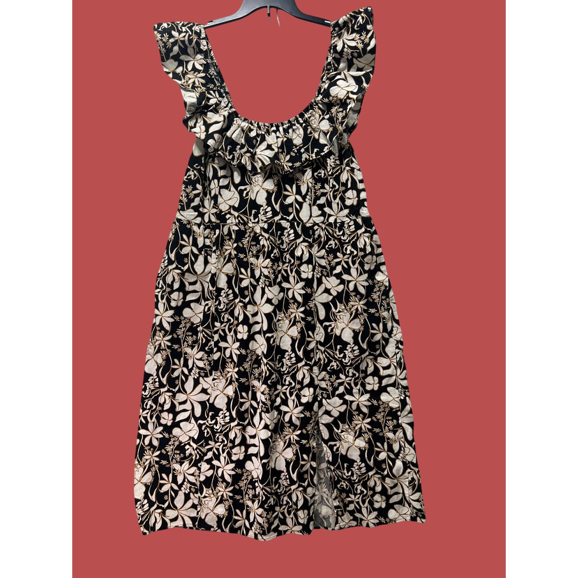 Other Ava & Viv - Women's Ruffle Maxi Empire Waist Dress - Black F Size XL / US 12-14 / IT 48-50 - 3 Thumbnail