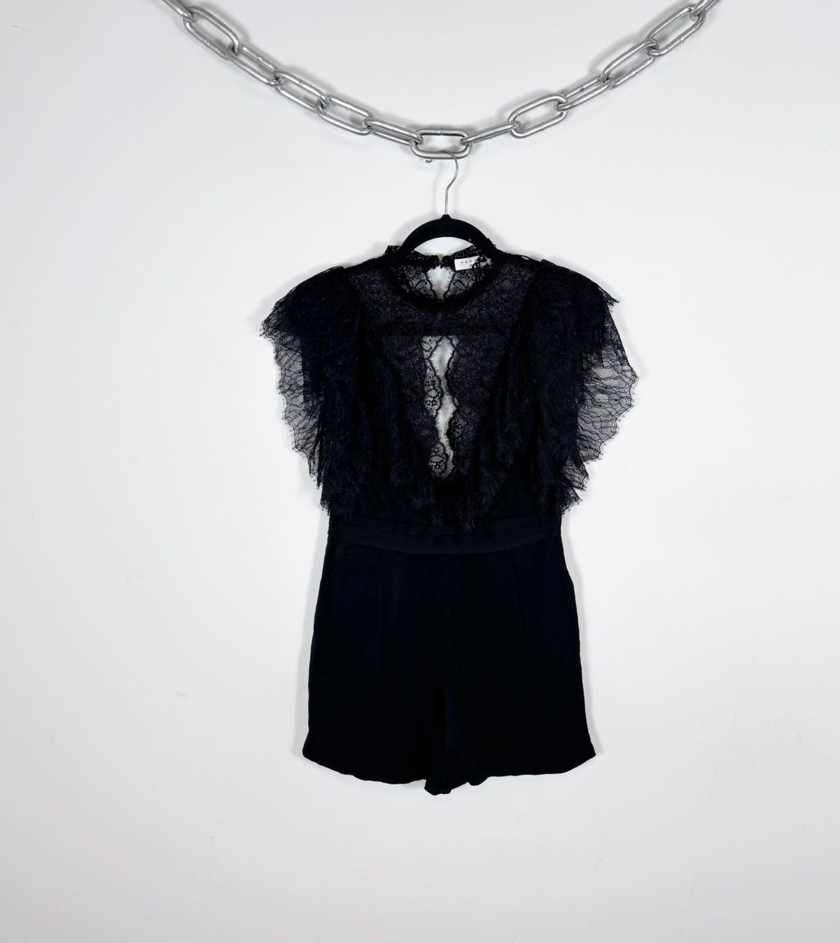 Sandro Sandro Paris NWT Women’s Black Mini Jumpsuit Playsuit Size XS / US 0-2 / IT 36-38 - 1 Thumbnail