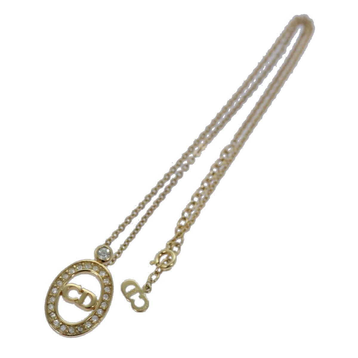 Dior Christian Dior CD Pendant Necklace Gold-plated Size ONE SIZE - 1 Thumbnail