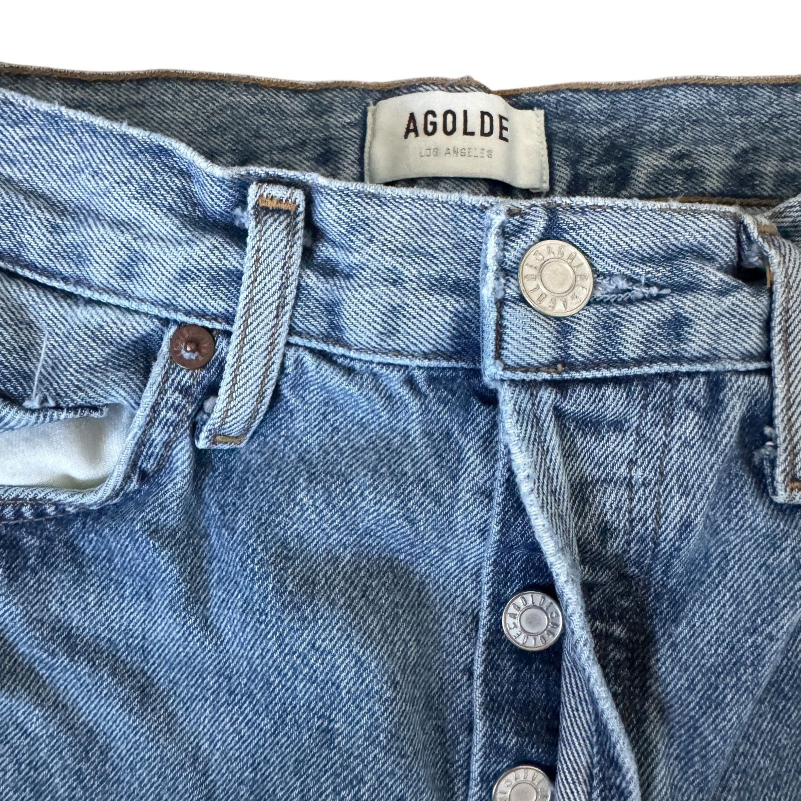 Agolde AGOLDE Riley High Rise Straight Jean Escalate Wash Size 26" / US 2 / IT 38 - 5 Thumbnail
