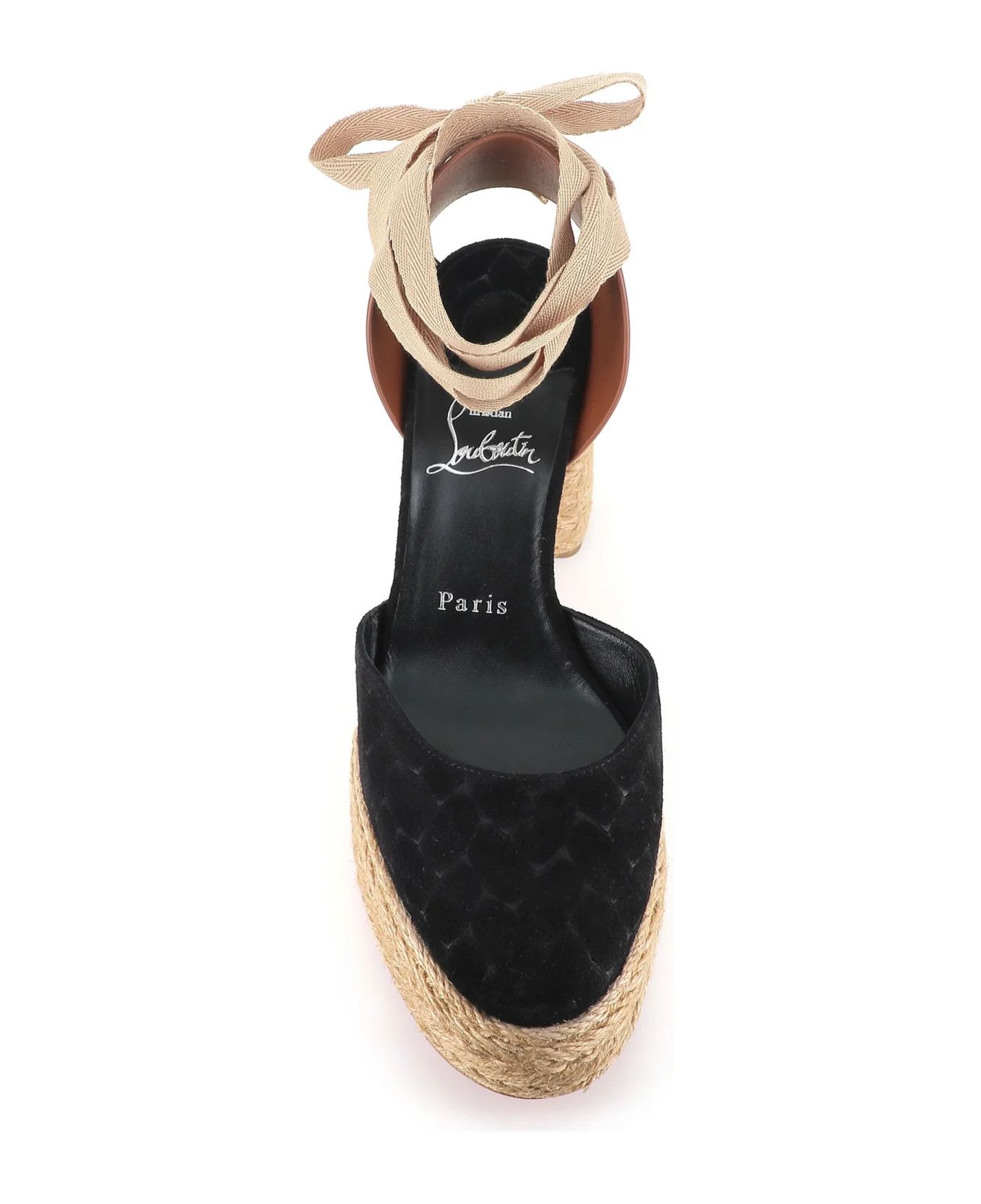 Christian Louboutin o1bcso1str0825 Brigissima 70 in Black/Beige Size US 9 / IT 39 - 4 Thumbnail