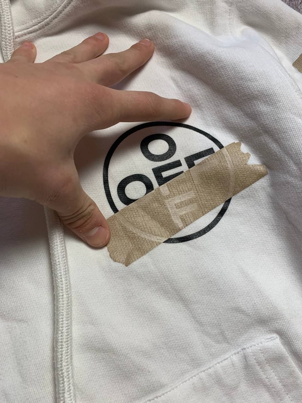Off-White off white tape diag arrows hoodie Size US S / EU 44-46 / 1 - 5 Thumbnail
