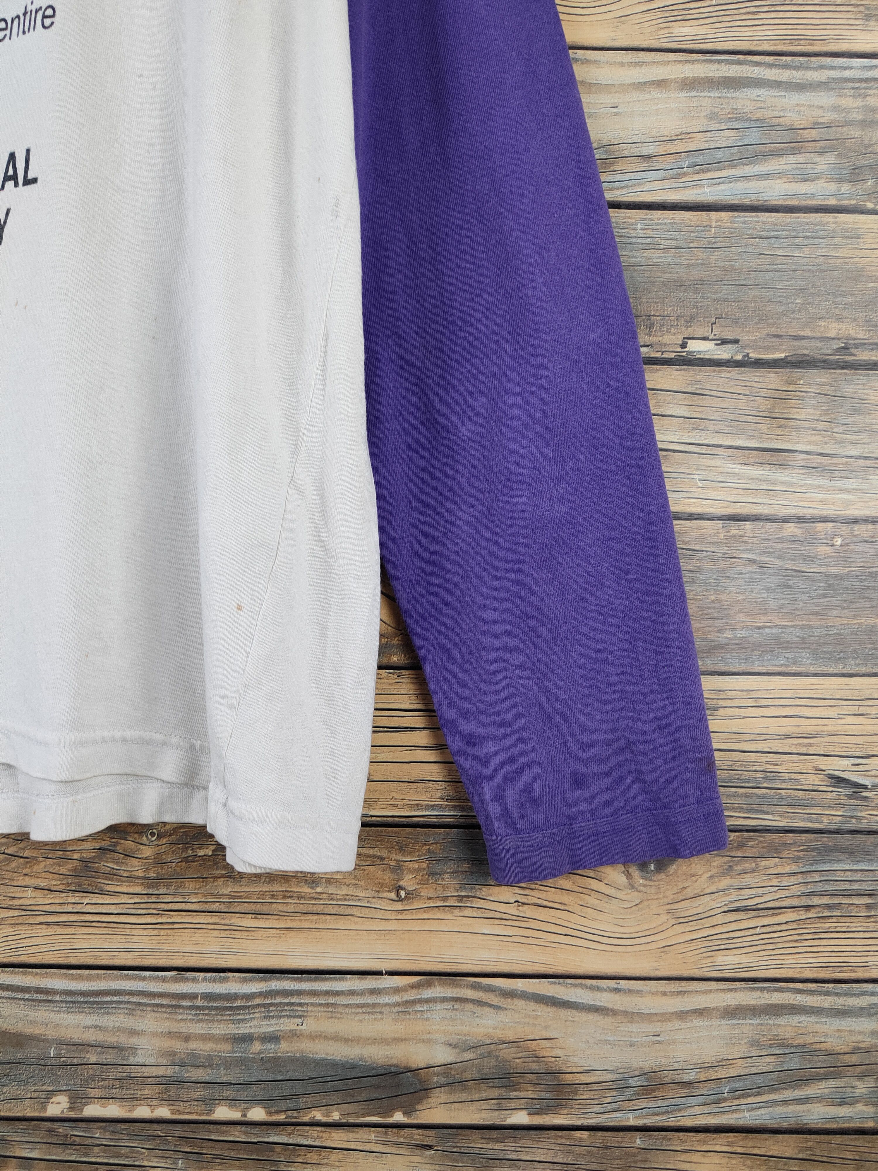 Converse DL Converse Purple White Long Sleeve T-shirts #1396 Size US L / EU 52-54 / 3 - 7 Thumbnail