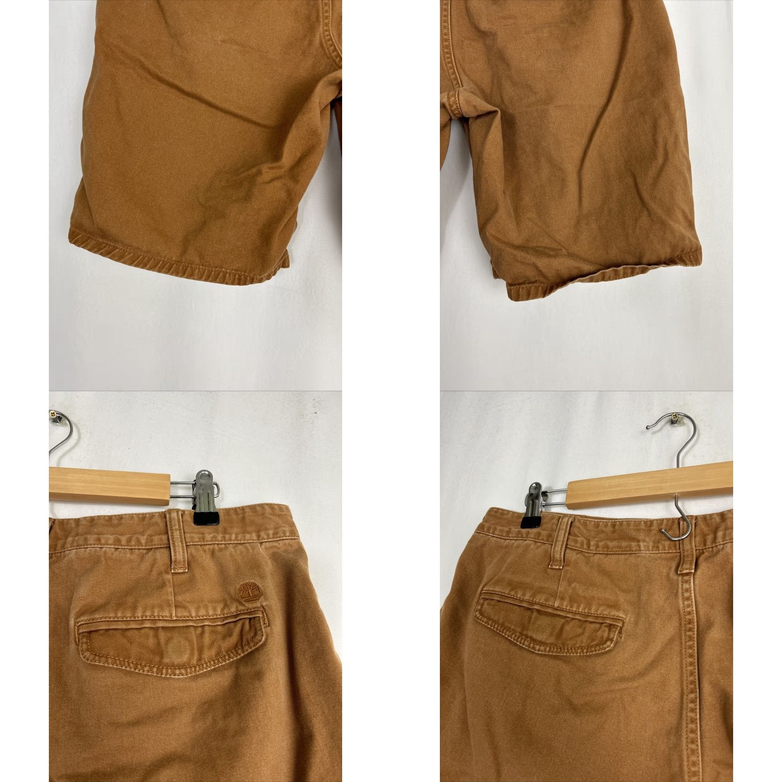 Timberland Timberland Grafton Lake Shorts Men's 36x9 Duck Brown Cotton Denim Casual Outdoor Regular Front Button Closure Mens Brown Denim Shorts Size US 36 / EU 52 - 8 Thumbnail