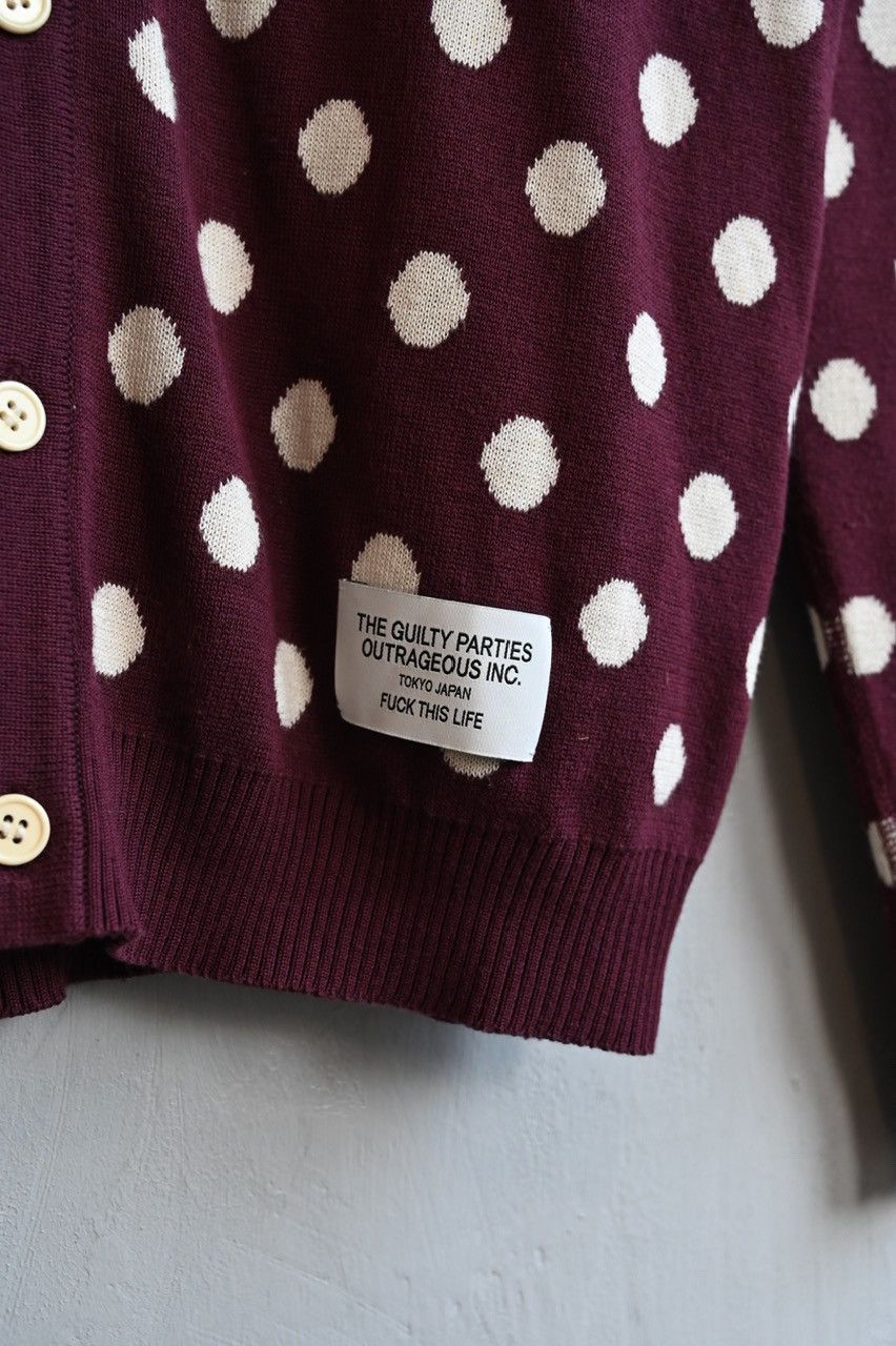 Wacko Maria Wacko Maria Reversible Polka Dot Cardigan Size US M / EU 48-50 / 2 - 3 Thumbnail