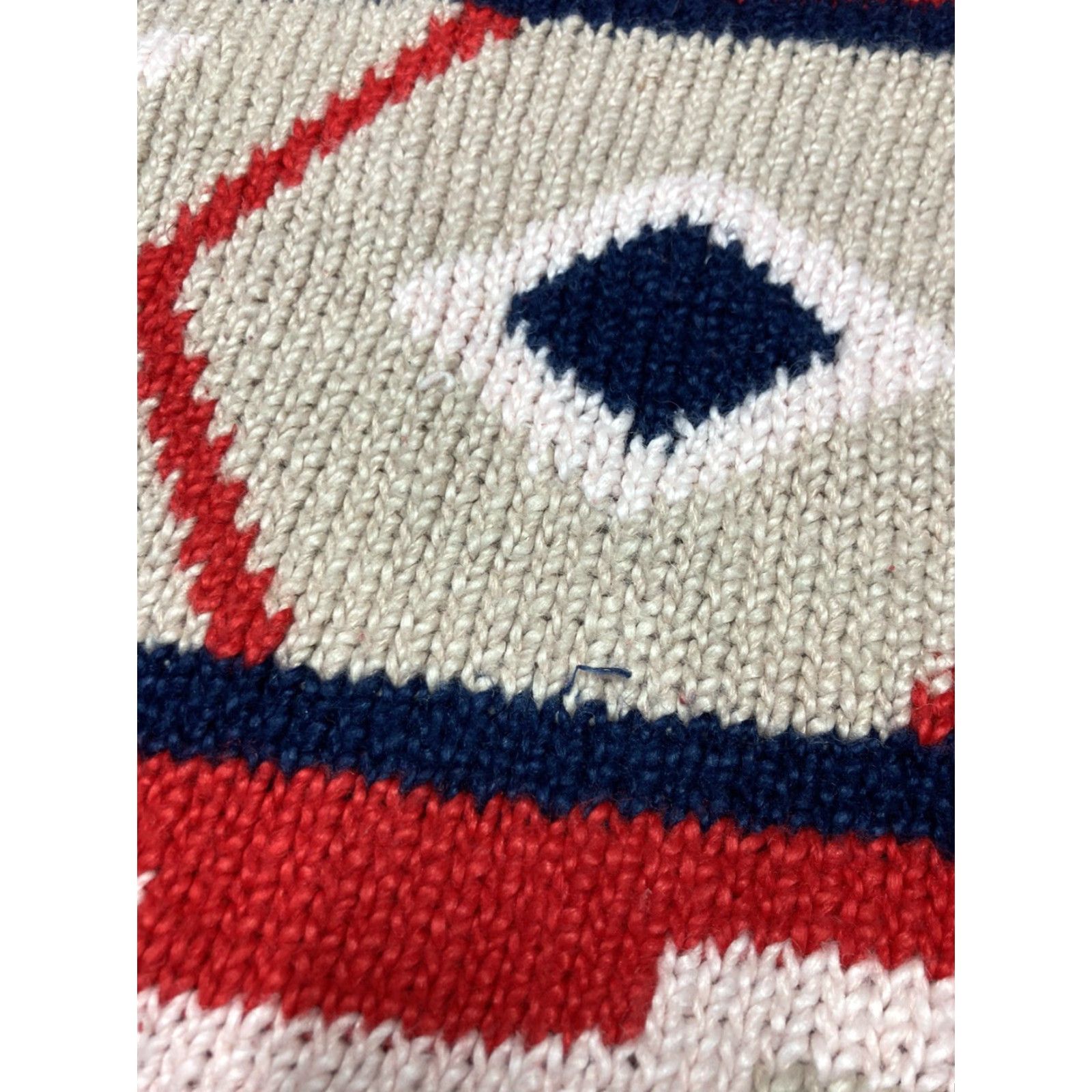 Vintage VINTAGE ramie cotton knit sweater chunky thick Aztec geometric design womens Lg Size L / US 10 / IT 46 - 5 Thumbnail