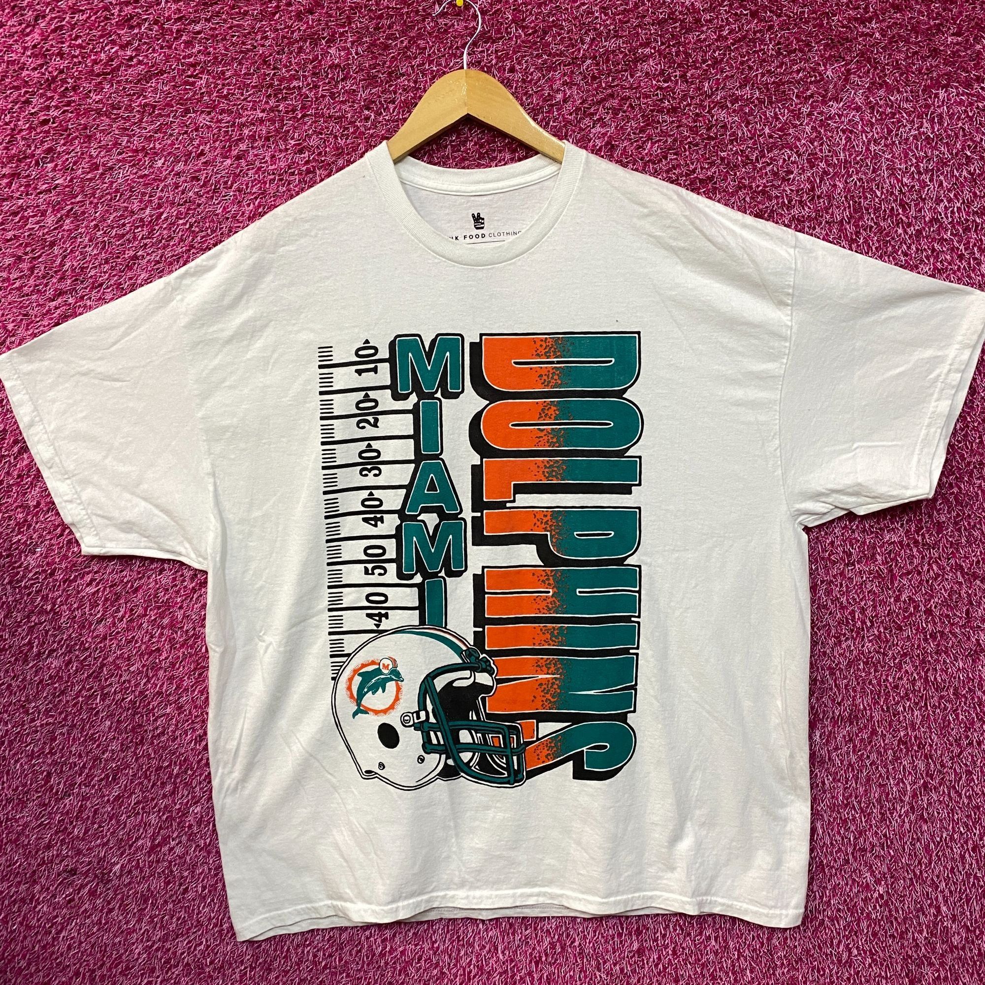 Junk Food Miami Dolphins Yardage Graphic Design T-Shirt XL Size US XL / EU 56 / 4 - 3 Thumbnail