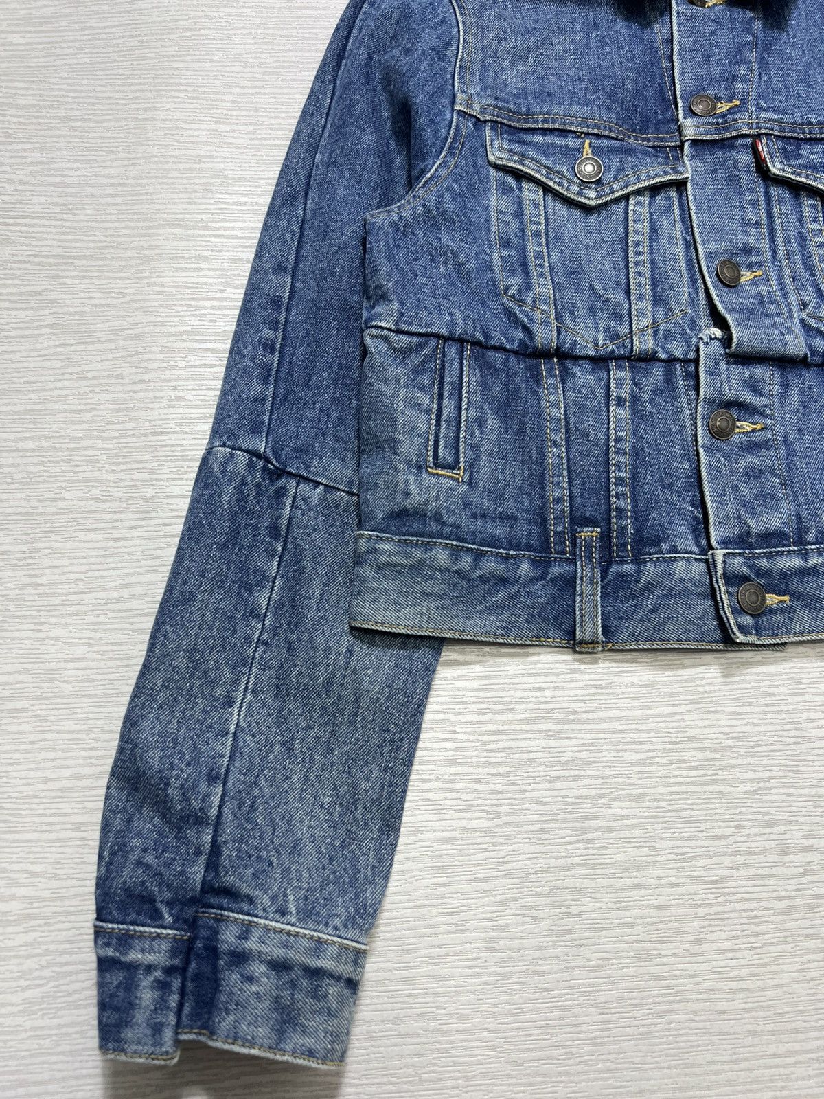 Levi's × Vetements Vetements - Levi’s - S/S 17 - Reworked Cropped Denim Jacket Size S / US 4 / IT 40 - 5 Thumbnail