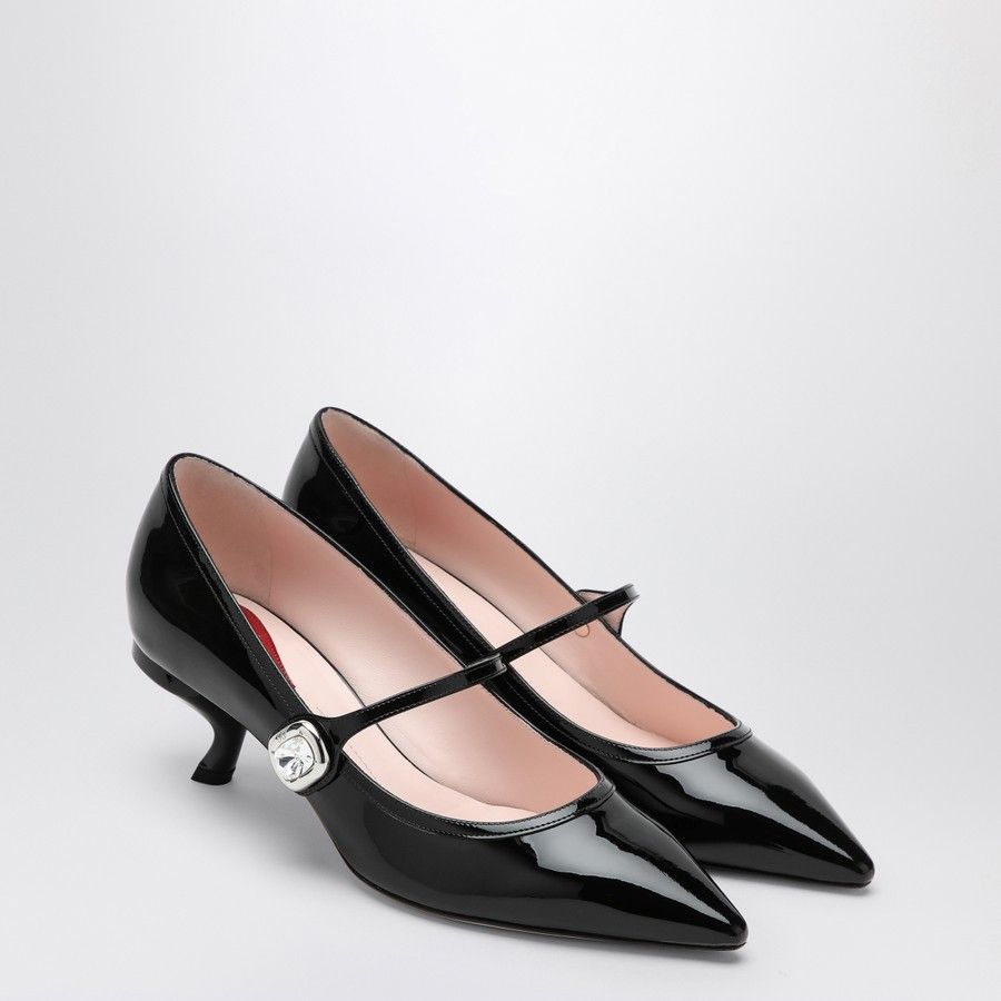 Roger Vivier o1d2blof0924 Leather Decolletés in Black Size US 11 / IT 41 - 2 Thumbnail