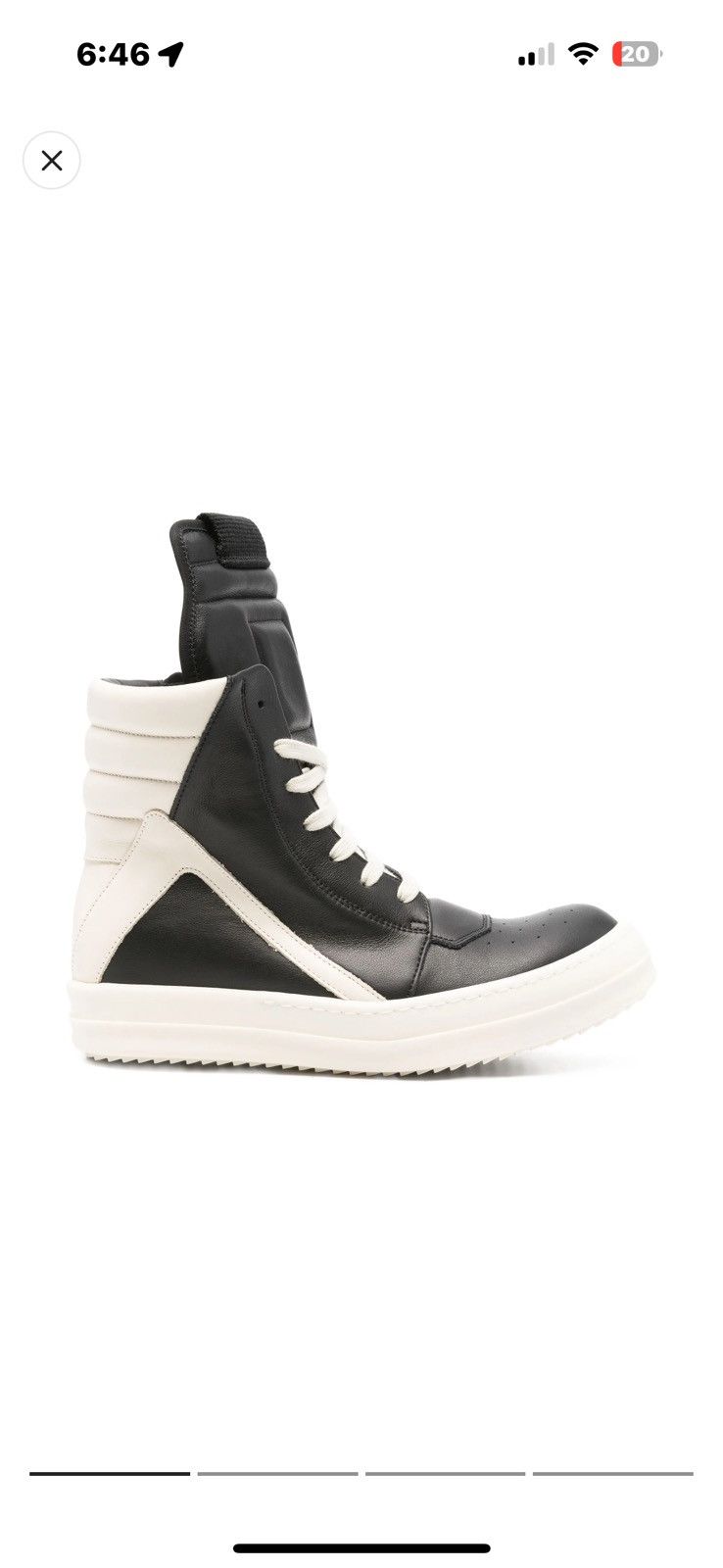 Rick Owens Rick owens performa rubber tapes geobasket in black