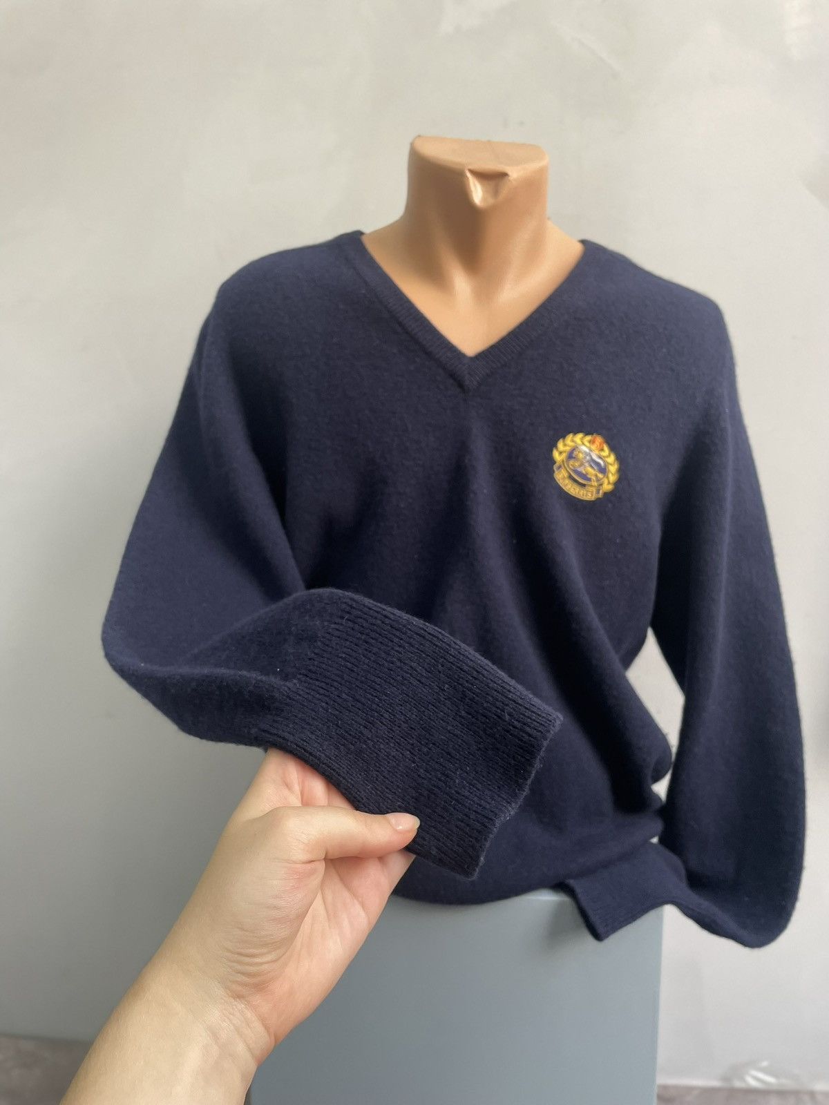 Burberry Retro V neck Burberrys old money sweater 90s Size US M / EU 48-50 / 2 - 3 Thumbnail