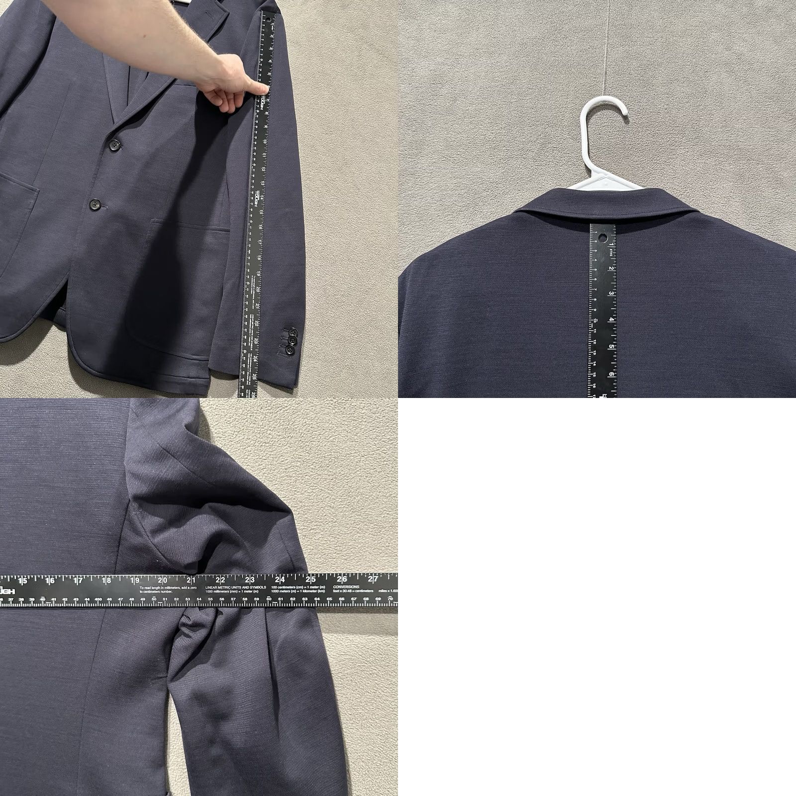 Rodd & Gunn Rodd & Gunn Blazer Mens Medium Navy Blue Wool Surgeons Cuff Sports Jacket Short Notch 42 Chest Flat Front Double-Vented Size 40R - 9 Thumbnail