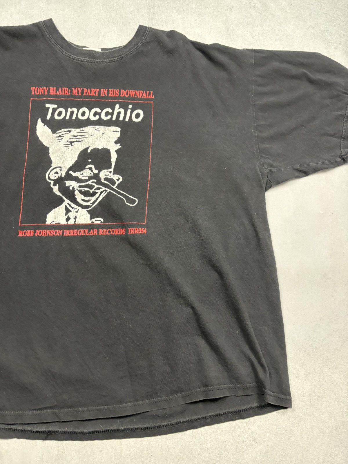 Band Tees Tony Blair Tonocchio T-Shirt Robb Johnson Irregular Records Size US XXL / EU 58 / 5 - 4 Thumbnail