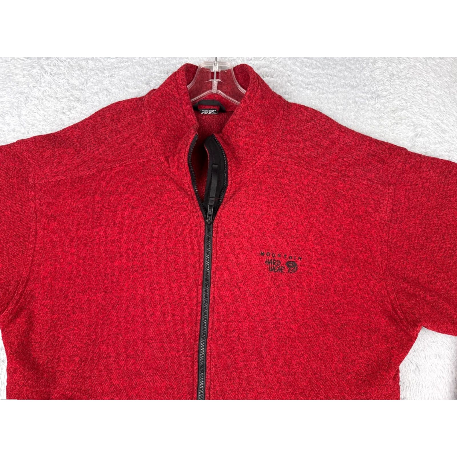 Mountain Hardwear Mountain Hardwear Jacket Mens Large Red Knit Shell Polyester Fleece Full Zip Size US L / EU 52-54 / 3 - 4 Thumbnail