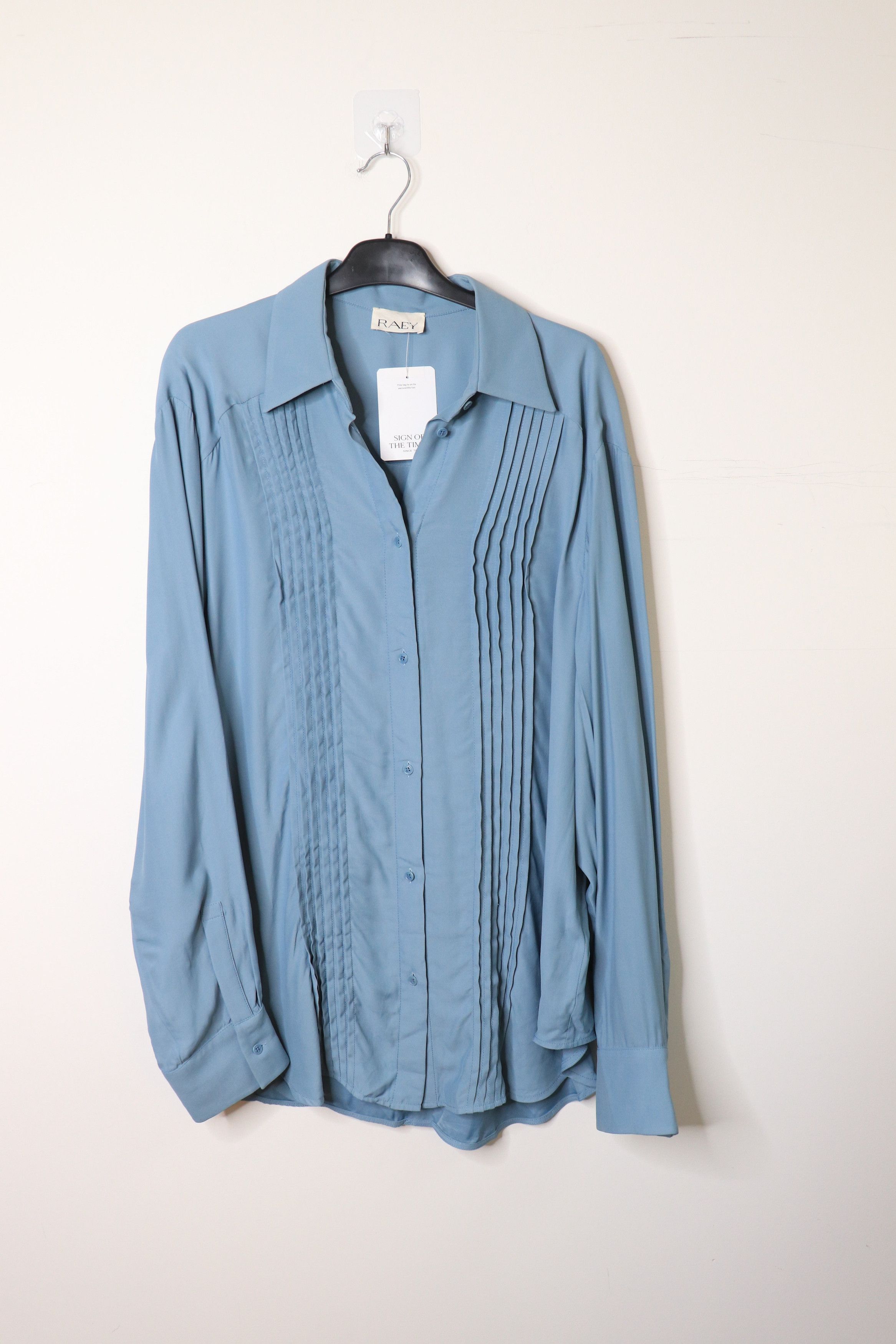 Other Blue pleated-front shirt - UK 8 Size S / US 4 / IT 40 - 1 Thumbnail