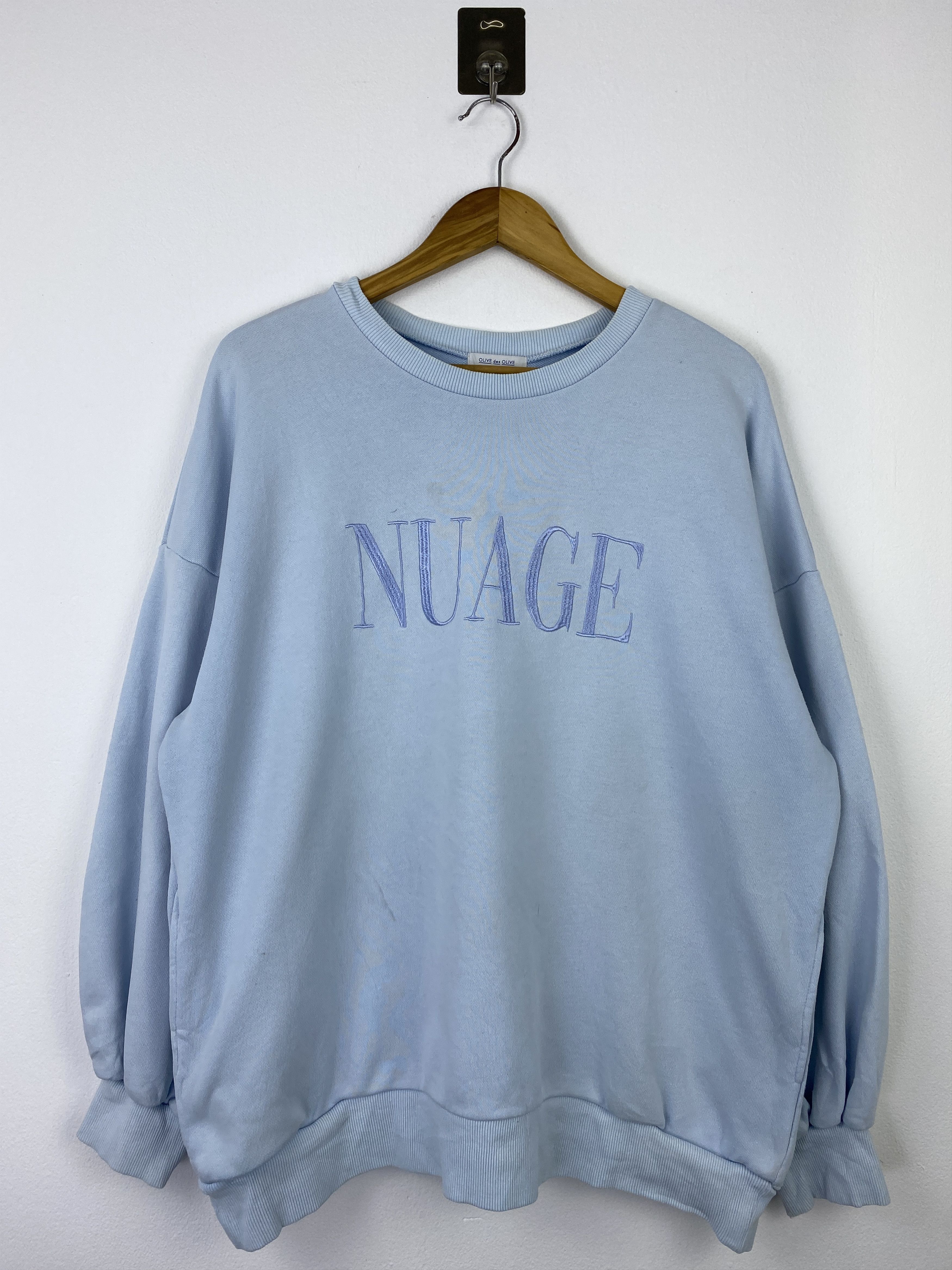Olive Olive des Olive Light Blue Oversized Sweatshirt BP0046 Size US XL / EU 56 / 4 - 1 Thumbnail