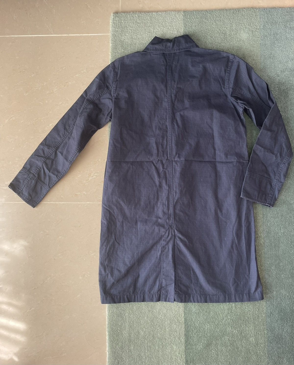 Japanese Brand Discontinued Workware 3 days union Navy long jacket Size US M / EU 48-50 / 2 - 2 Thumbnail