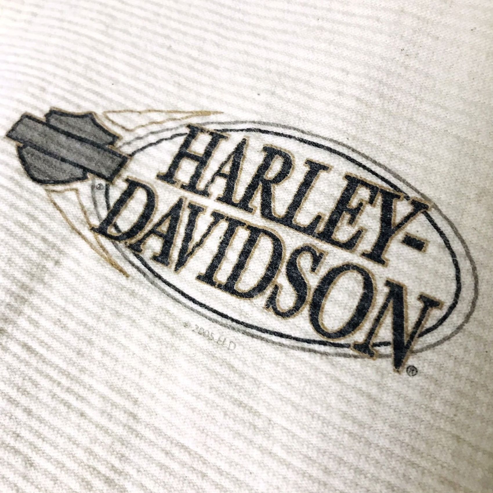 Harley Davidson VINTAGE Harley-Davidson Men Ivory Logo Graphic Short Sleeve Henley Shirt L 2005 Size US L / EU 52-54 / 3 - 3 Thumbnail