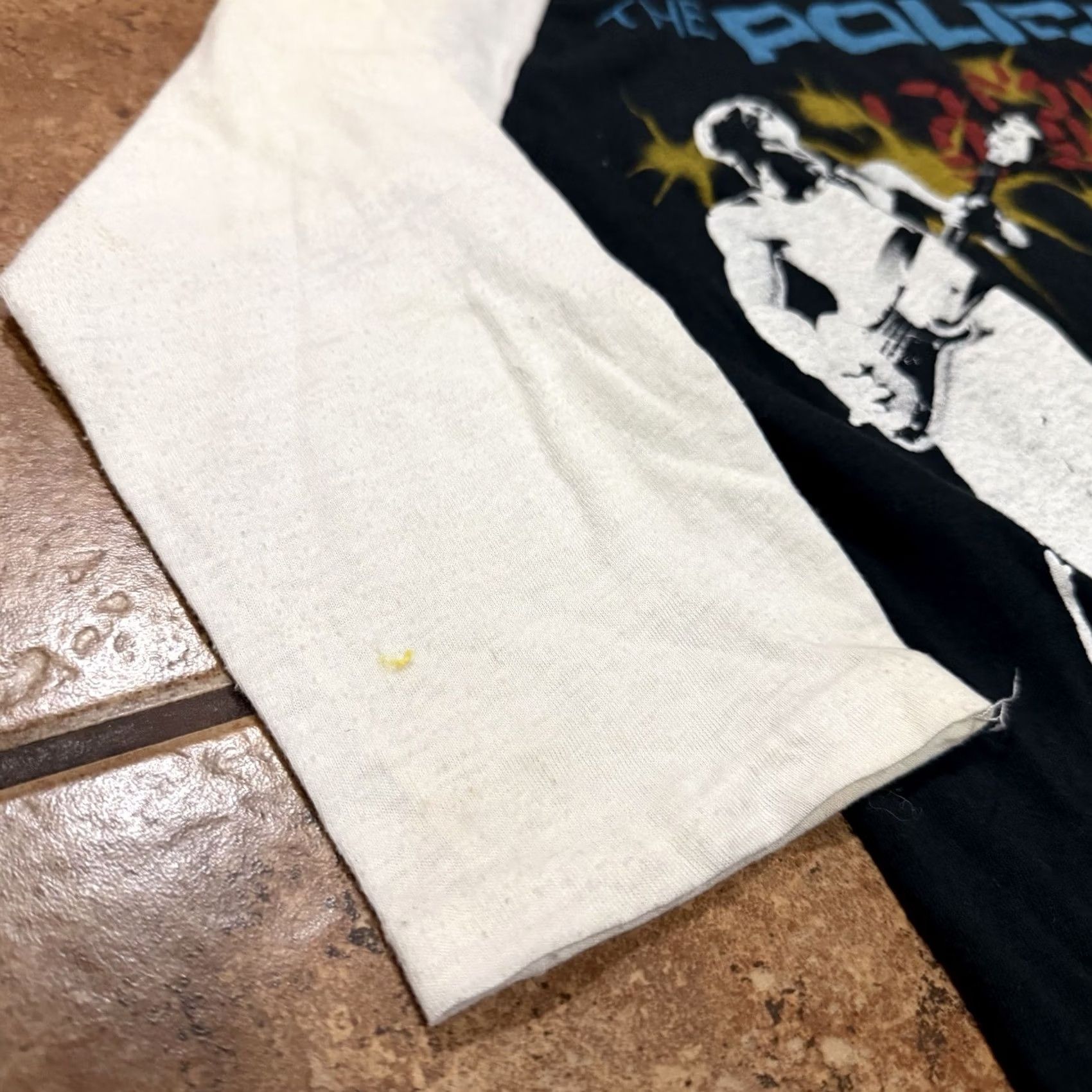 Vintage VINTAGE The Police Shirt Raglan 3/4 Sleeve Phase II 1982 Ghost In The Machine Tour Unisex S Black Graphic Tee Size US S / EU 44-46 / 1 - 7 Thumbnail