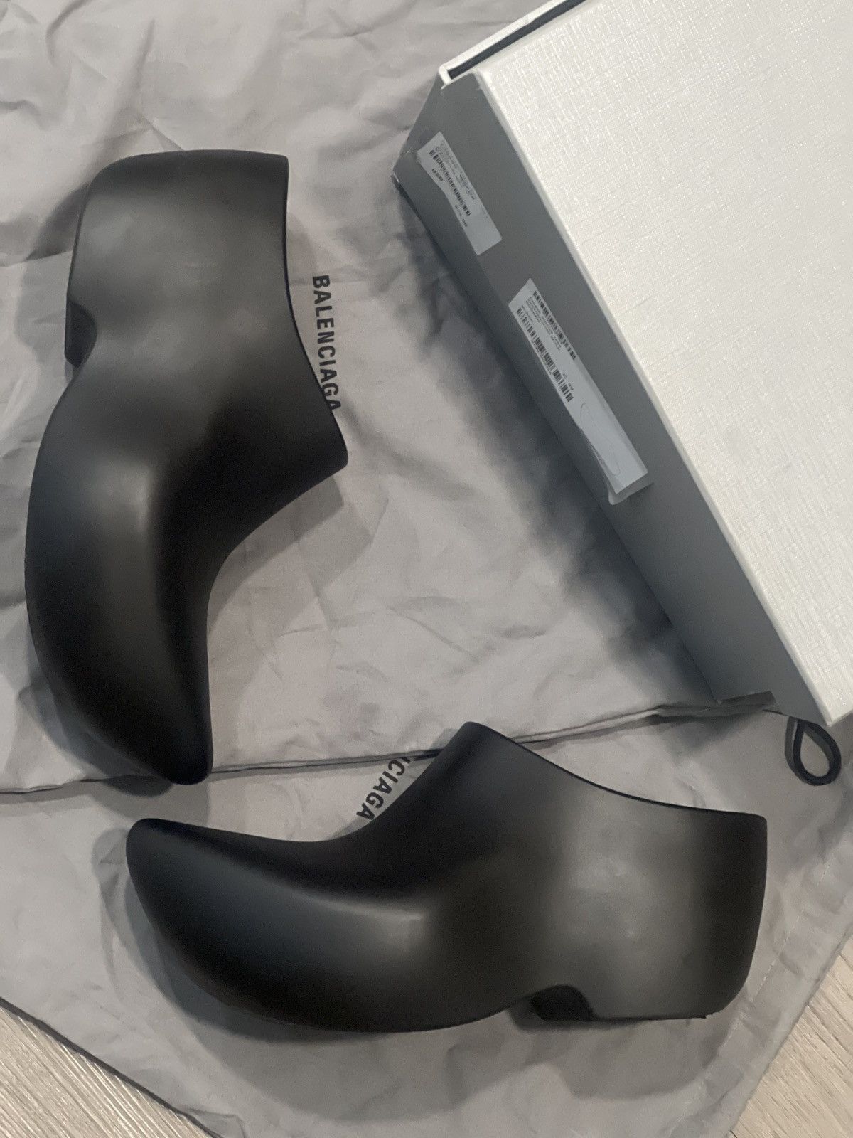 Balenciaga Balenciaga Technoclog Black Rubber | Grailed