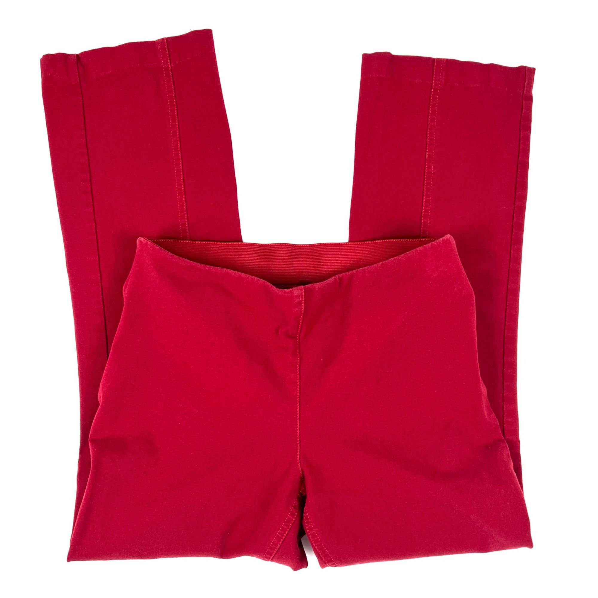 Soft Surroundings Soft Surroundings Women's Crop Pants Straight-Leg Red Pull-O Size 27" / US 4 / IT 40 - 1 Thumbnail