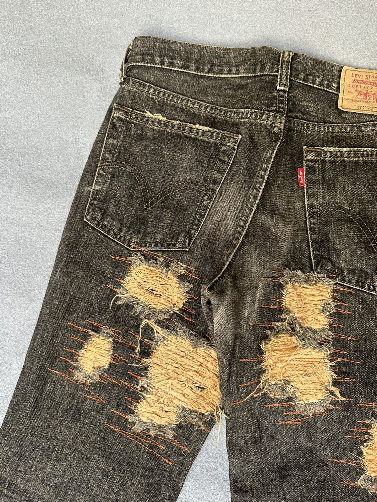 Levi's Vintage Clothing FLARE Levi’s 517 Distressed Denim Size US 28 / EU 44 - 15 Thumbnail