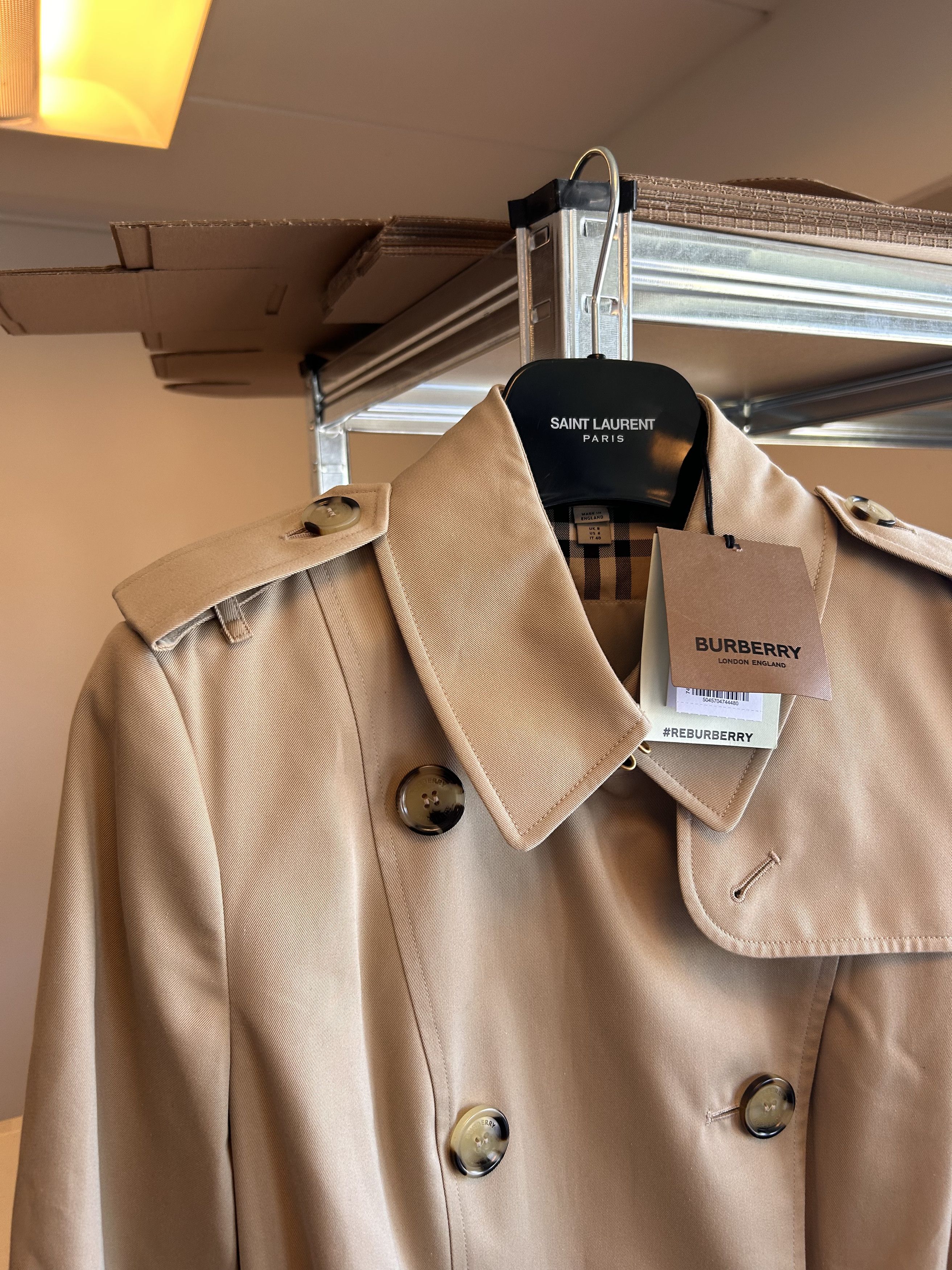 Burberry Burberry The Chelsea Check Trench Coat Size S / US 4 / IT 40 - 2 Thumbnail