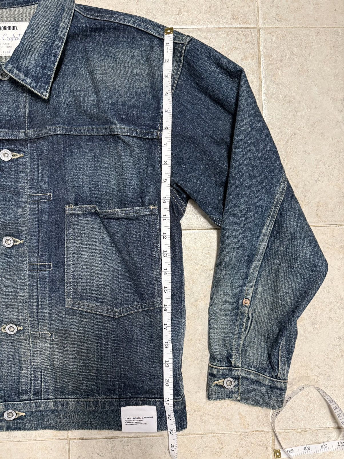Neighborhood Neighborhood Type 2 Denim Jacket Washed Indigo Size M MiJ Size US M / EU 48-50 / 2 - 7 Thumbnail