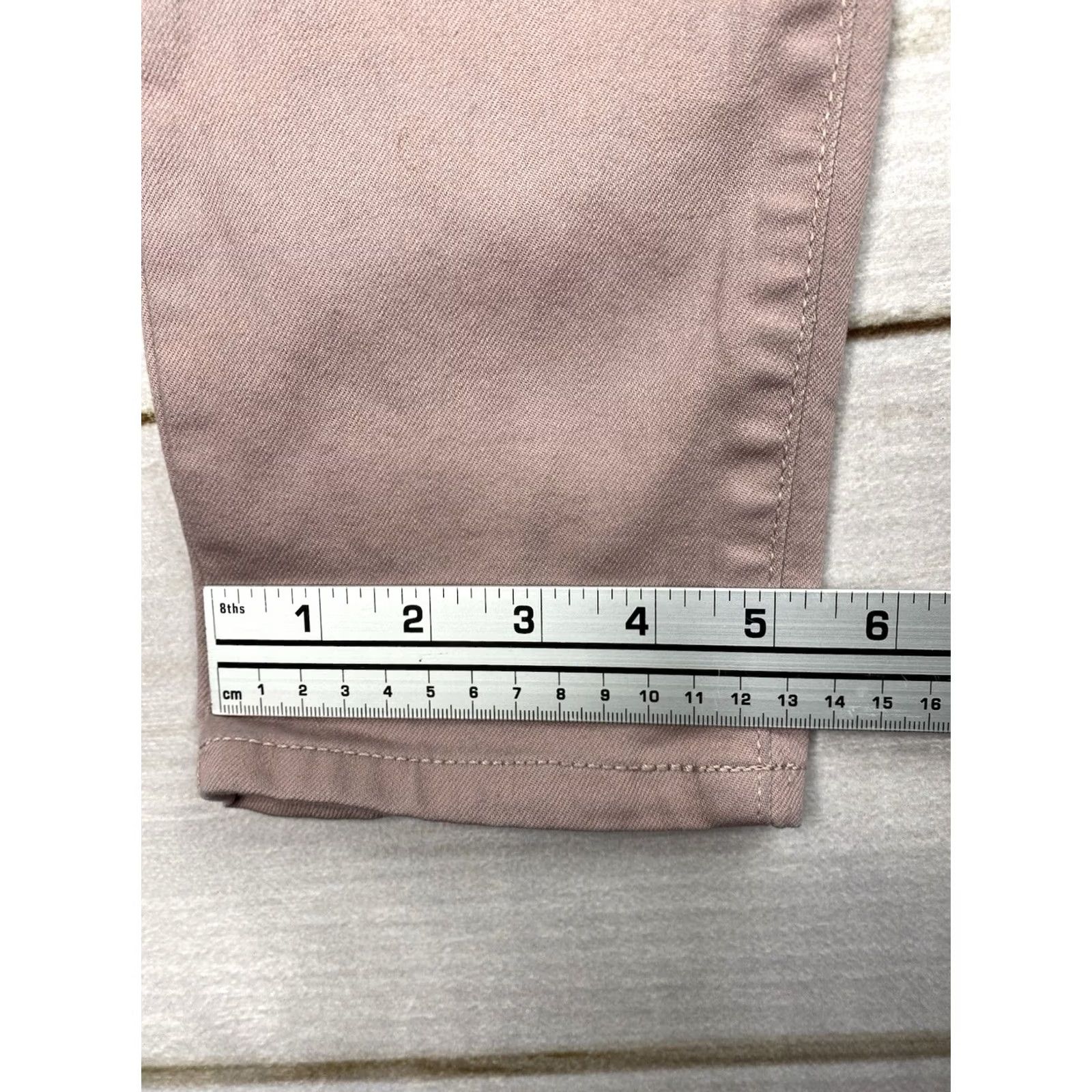 Vintage St. John's Bay Jeans Womens 12 Skinny Mid Rise Pink Stretch Denim 5-Pocket Regular Replaceable? (Note: Repaired) Size 34" / US 12 / IT 48 - 6 Thumbnail