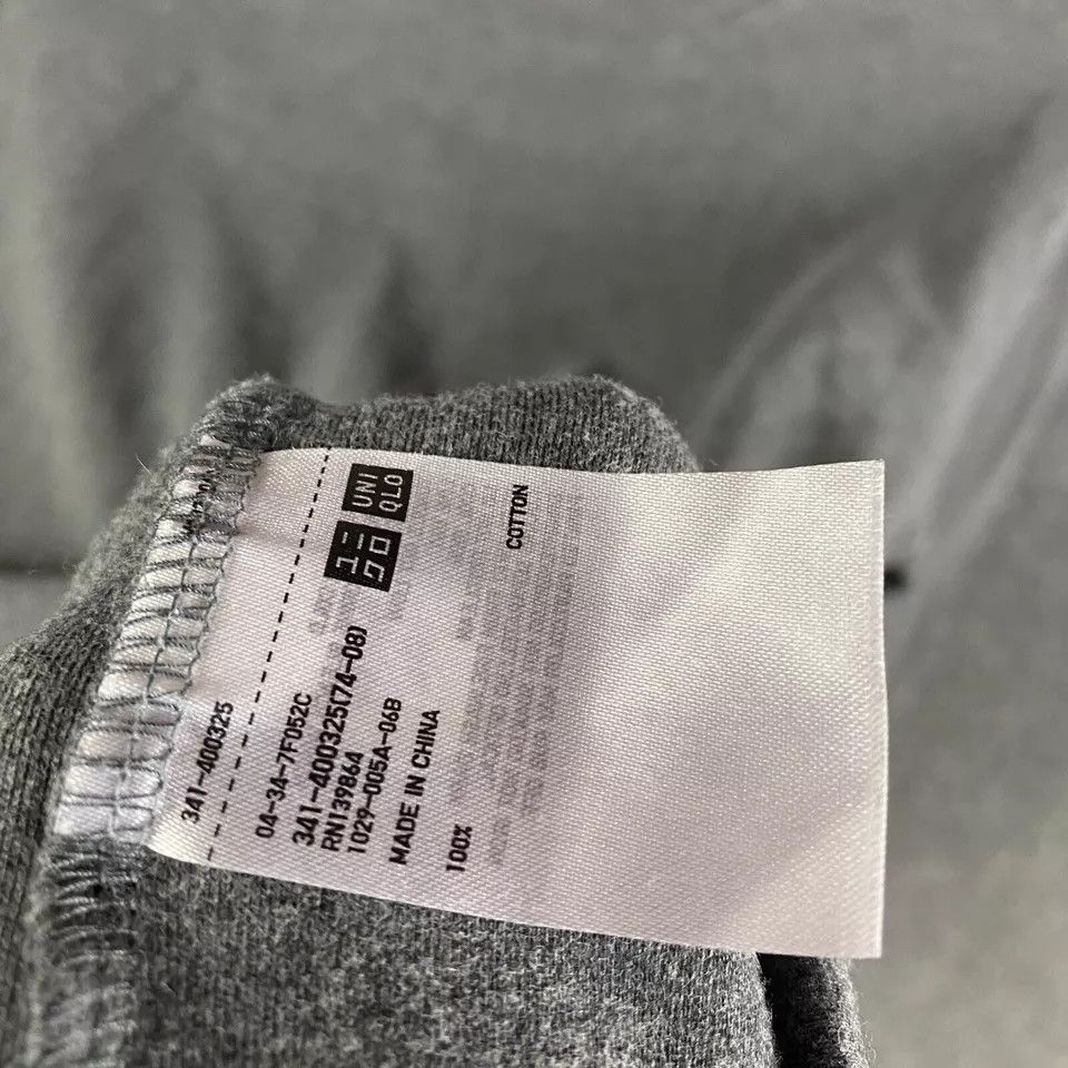 Uniqlo Uniqlo T-Shirt Women's XS Long Sleeve 100% Cotton Gray Size XS / US 0-2 / IT 36-38 - 6 Thumbnail