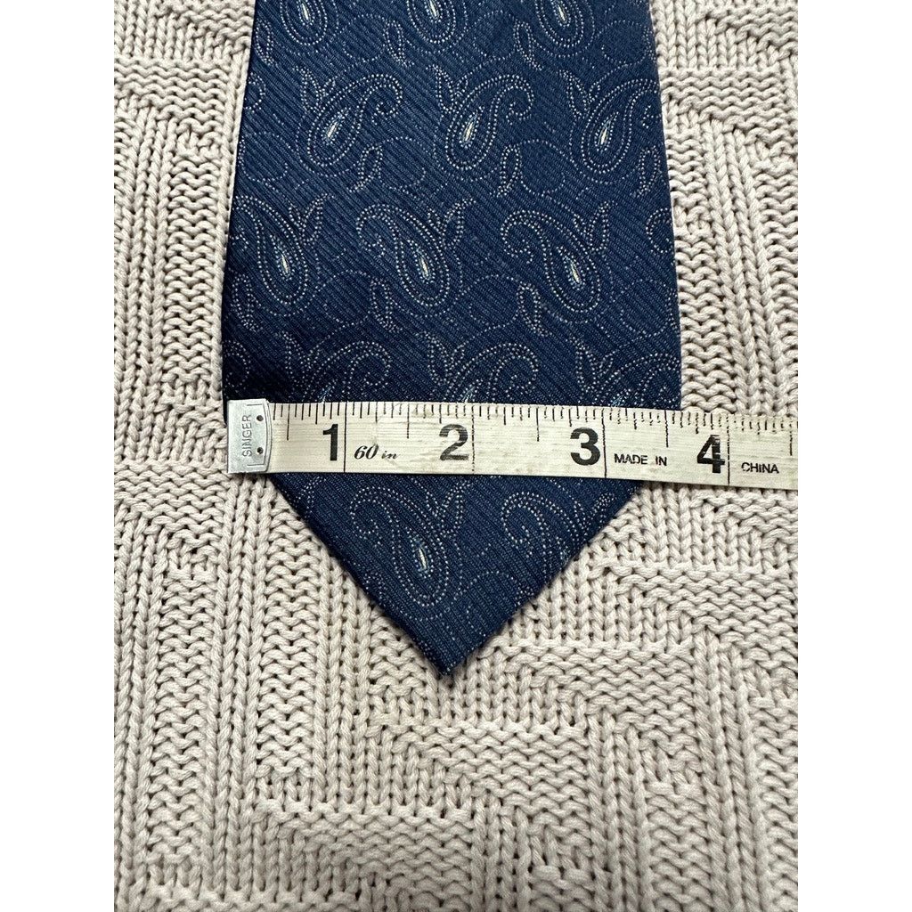 Nautica Nautica navy paisley silk tie Size ONE SIZE - 5 Thumbnail