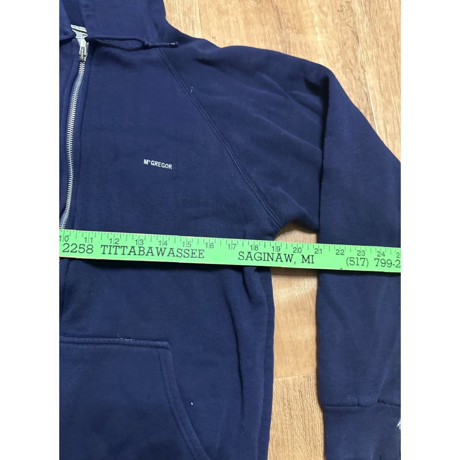 McGregor VINTAGE McGregor Sweatshirt Mens Medium Full Zip Waffle Knit Lined Active Hoodie Size US M / EU 48-50 / 2 - 7 Thumbnail