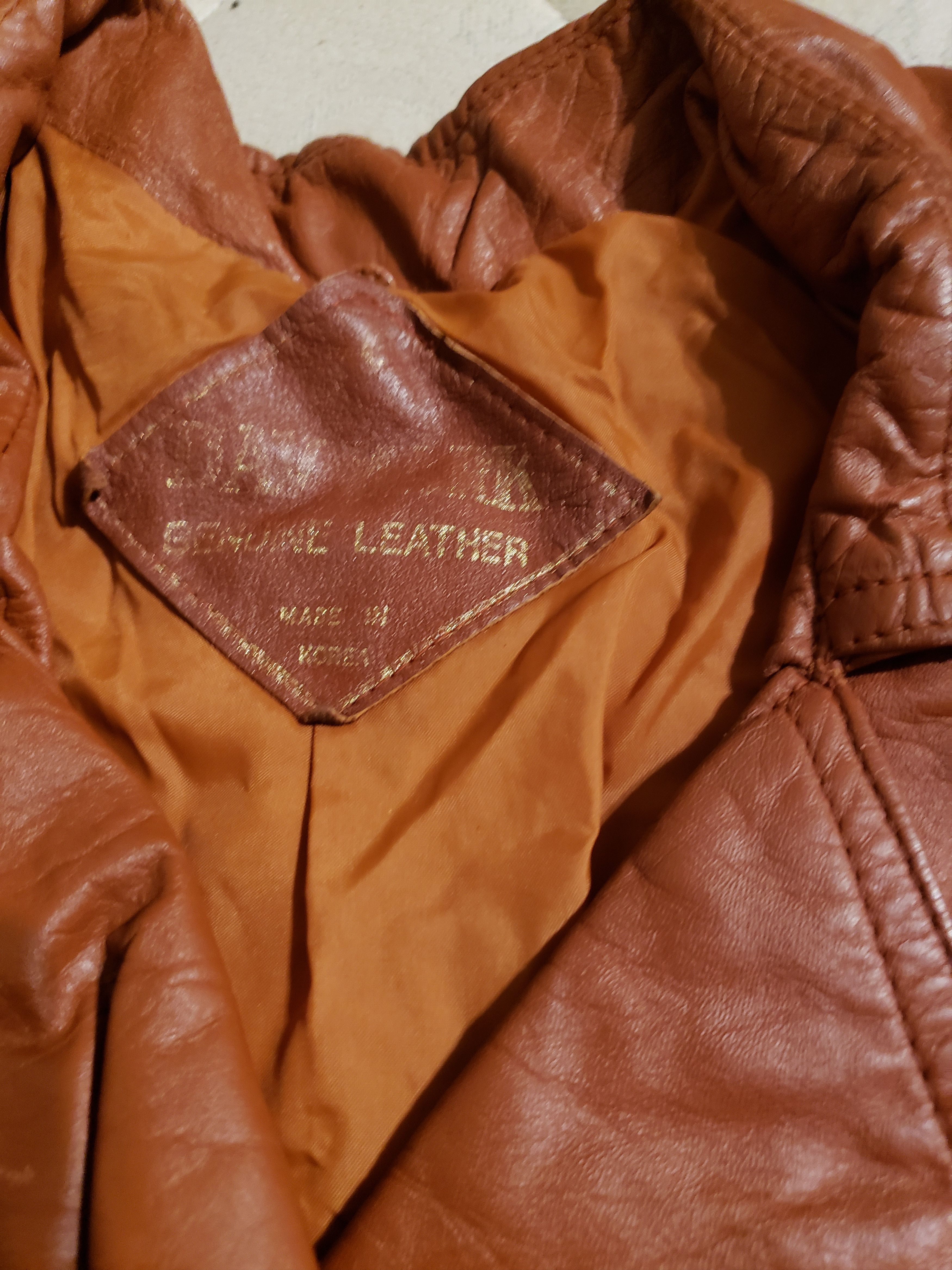 Other Women's Vintage 1970's Leather Trench Coat Dav Mark M Size M / US 6-8 / IT 42-44 - 6 Thumbnail
