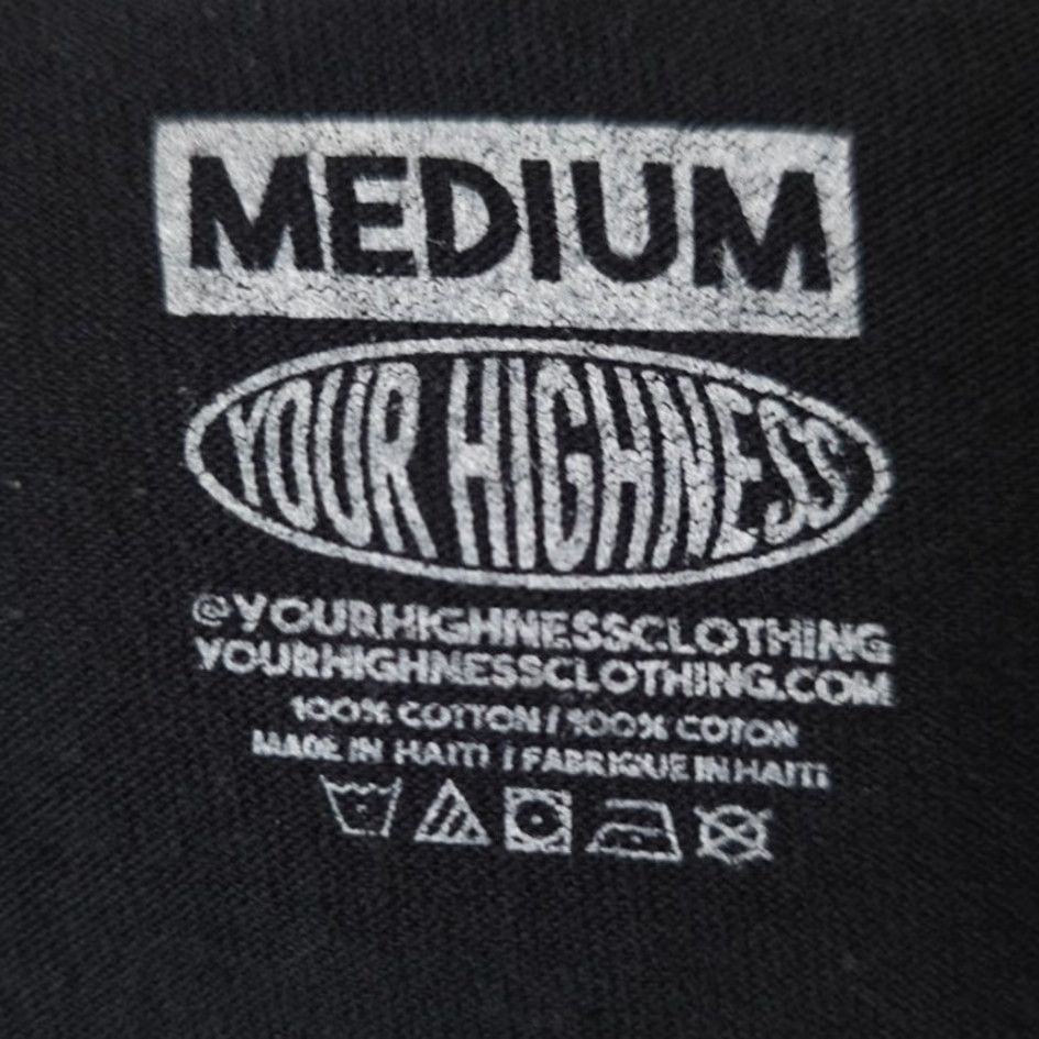 Vintage Your Highness Cannabis T Shirt Mens Size Medium Black Weed Marijuana Size US M / EU 48-50 / 2 - 6 Thumbnail