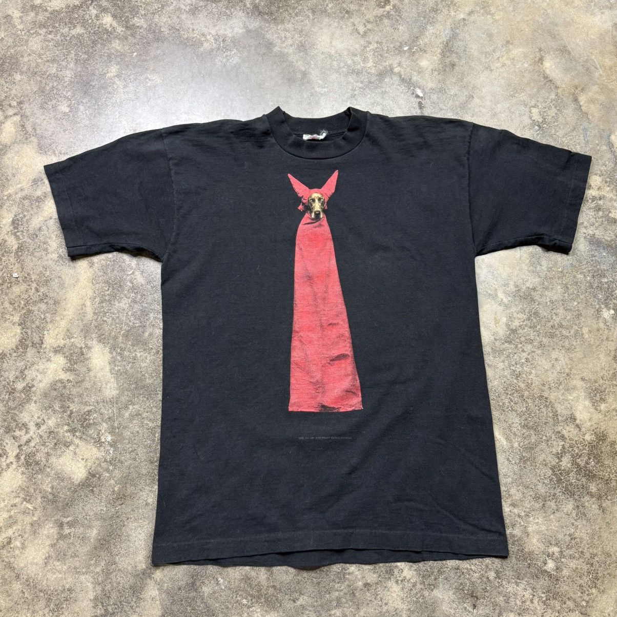 Vintage vintage william wegman devil dog baggy art tshirt | Grailed