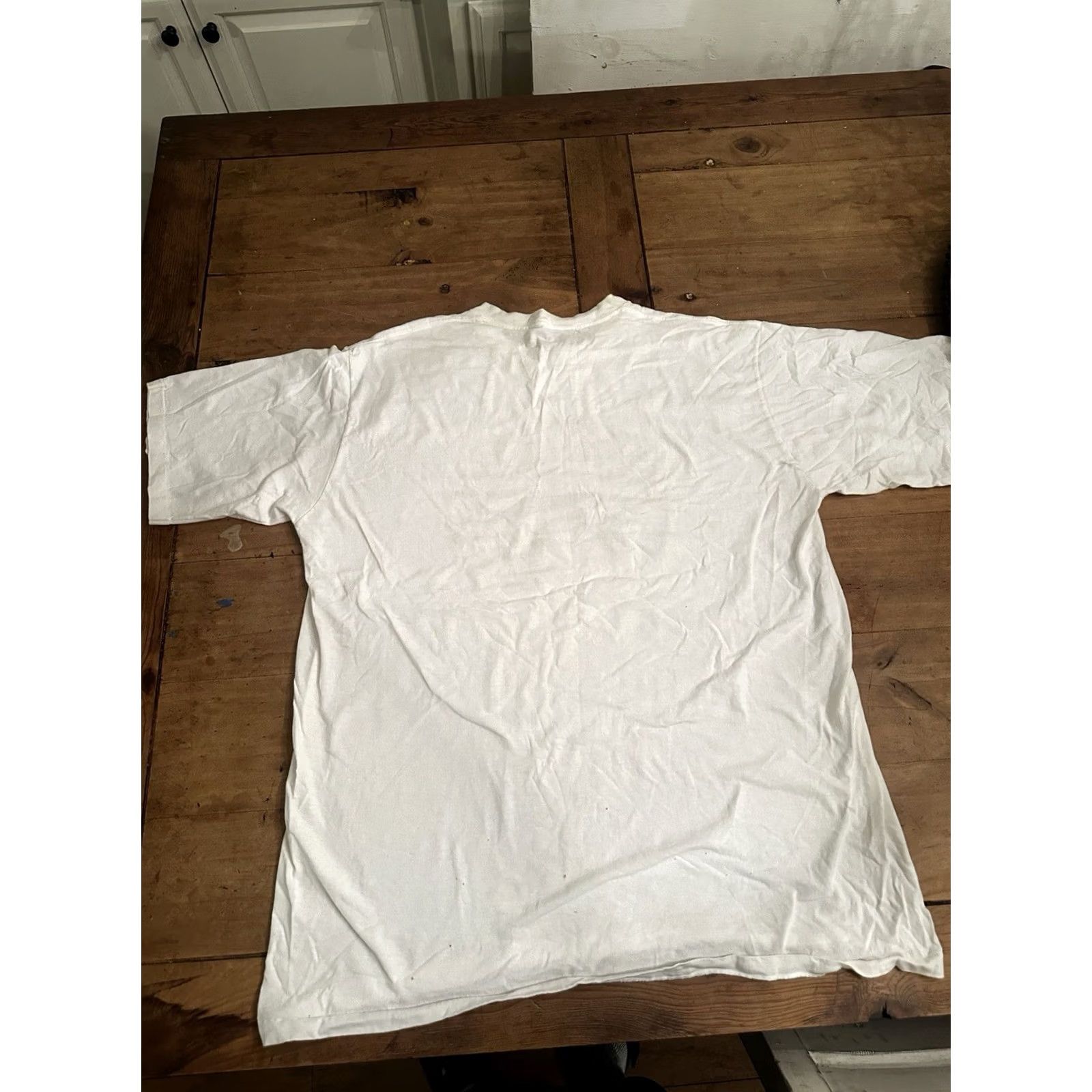 Vintage VINTAGE University Of Massachusetts 90s White T-shirt Men’s 2XL Single Stitch Graphic Print Crew Neck Short Sleeve Uni XS? Size US XXL / EU 58 / 5 - 5 Thumbnail