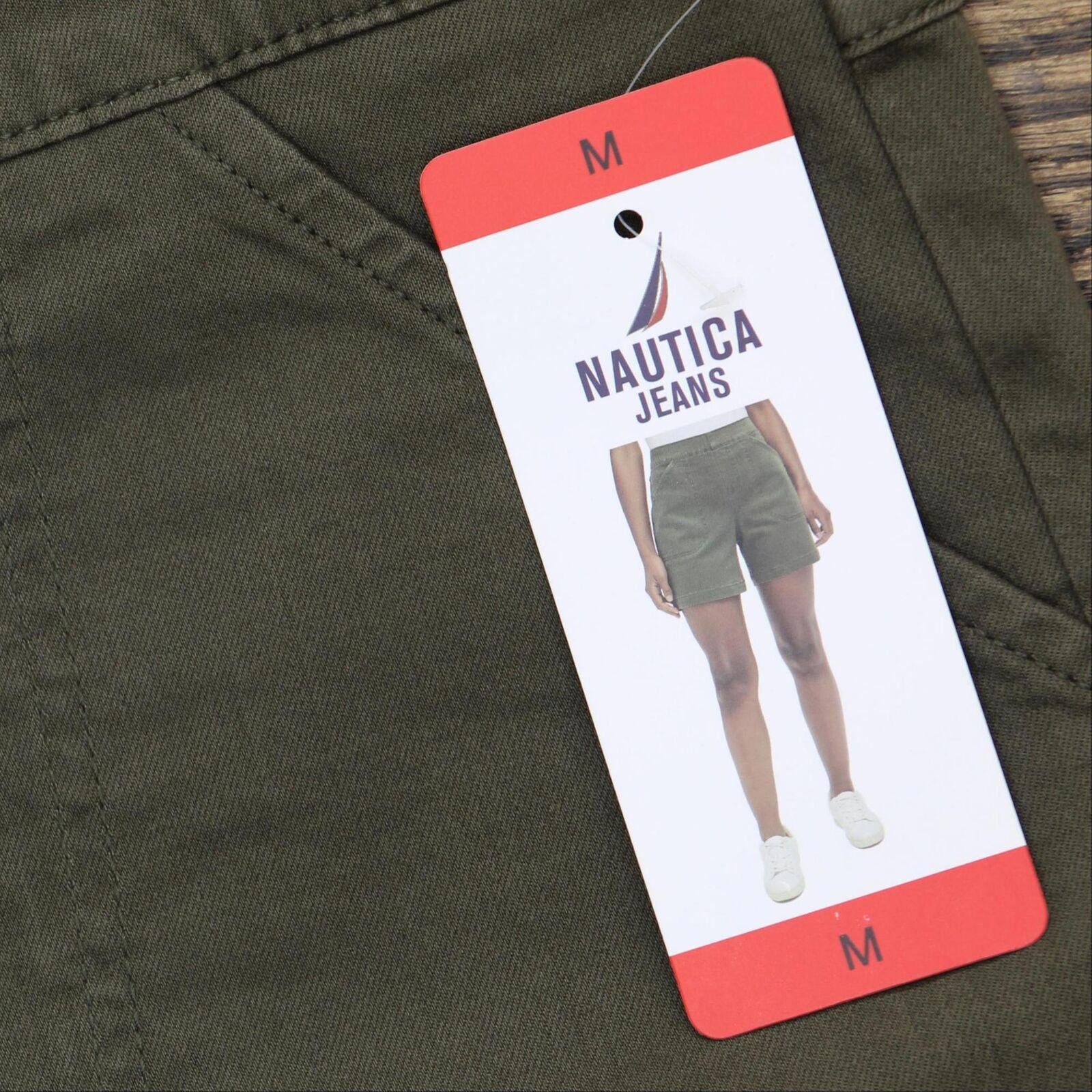 Nautica NWT Nautica Pull On Twill Shorts 1745029 M Olive Green Size 32" / US 10 / IT 46 - 3 Thumbnail