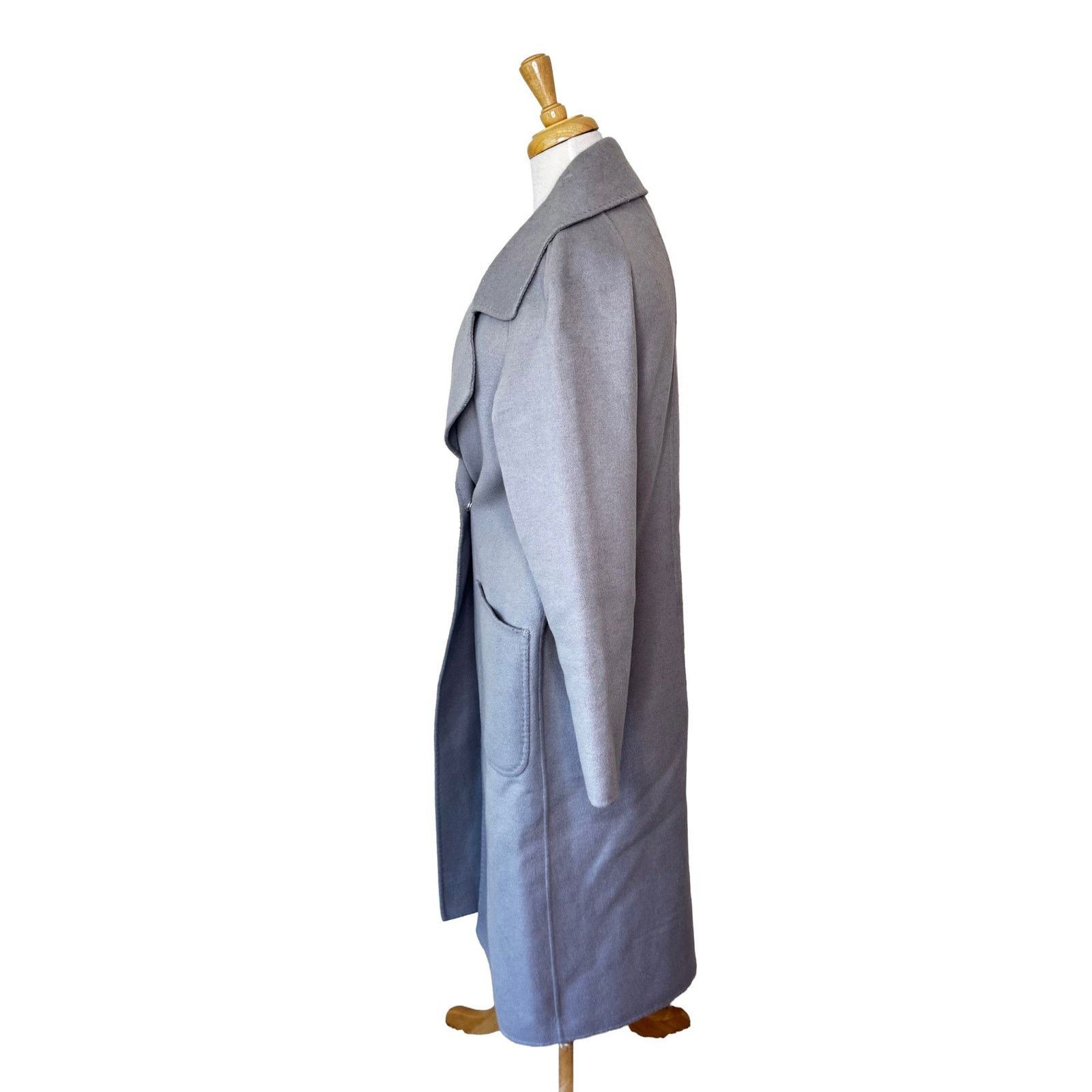 Other CLAIRVAL Paris Wool Blend Single Button Overcoat Gray Size S / US 4 / IT 40 - 3 Thumbnail