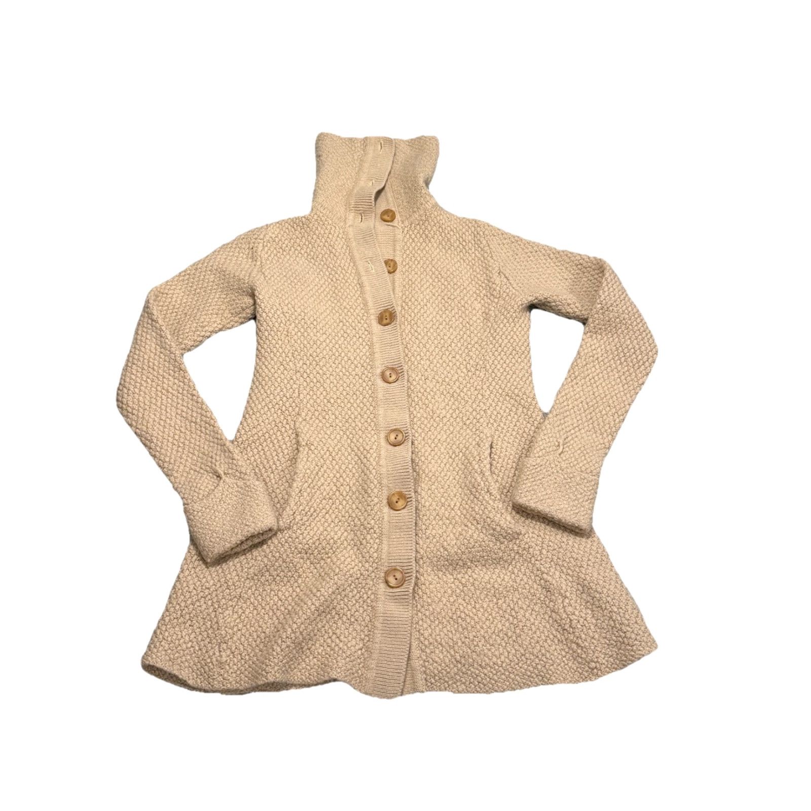Patagonia Patagonia Cardigan Sweater Women Small Brown Merino Wool Button Up Long Sleeve Collared Knit Size S / US 4 / IT 40 - 2 Thumbnail