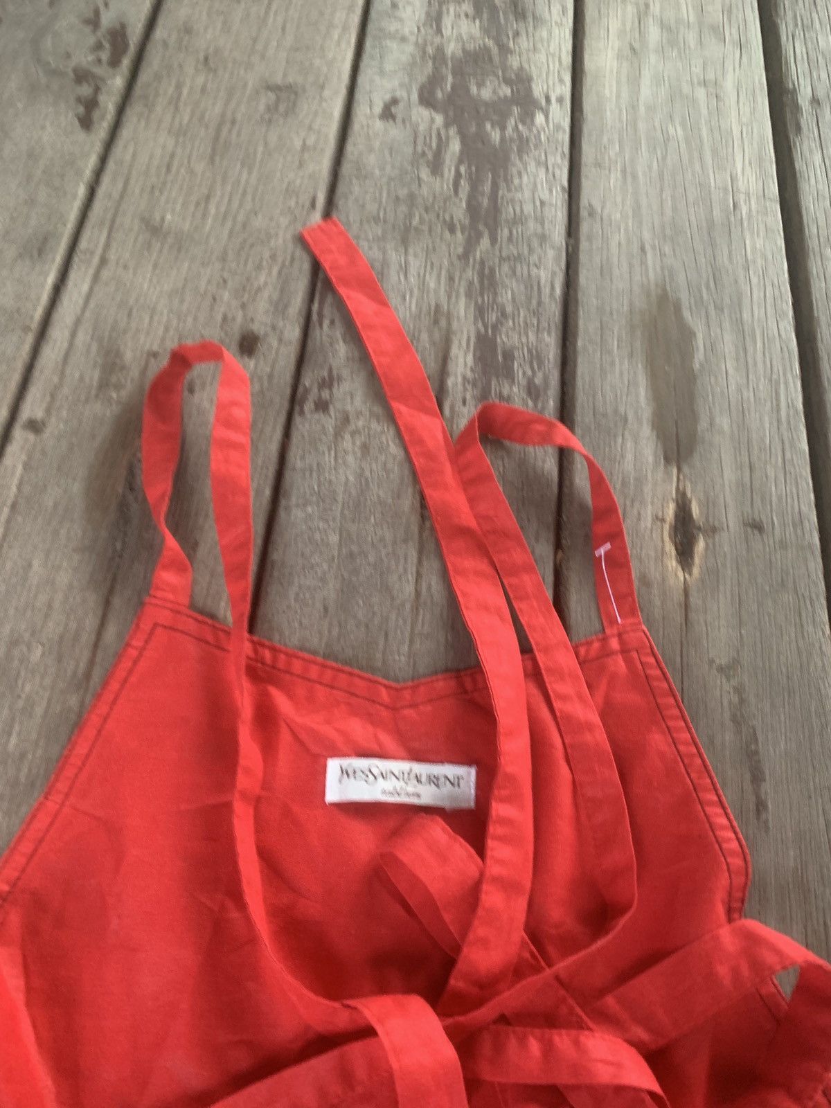 Yves Saint Laurent Vintage YSL red apron Size ONE SIZE - 4 Thumbnail