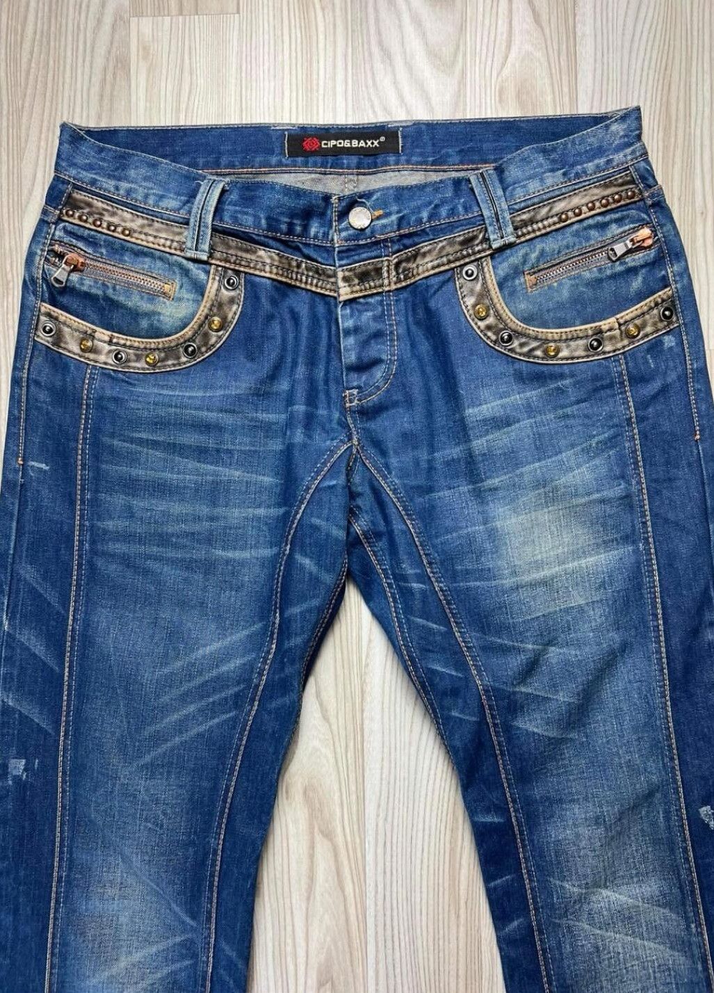 Other Vintage avantgarde Cipo&Baxx pants with leather accent Size US 38 / EU 54 - 6 Thumbnail