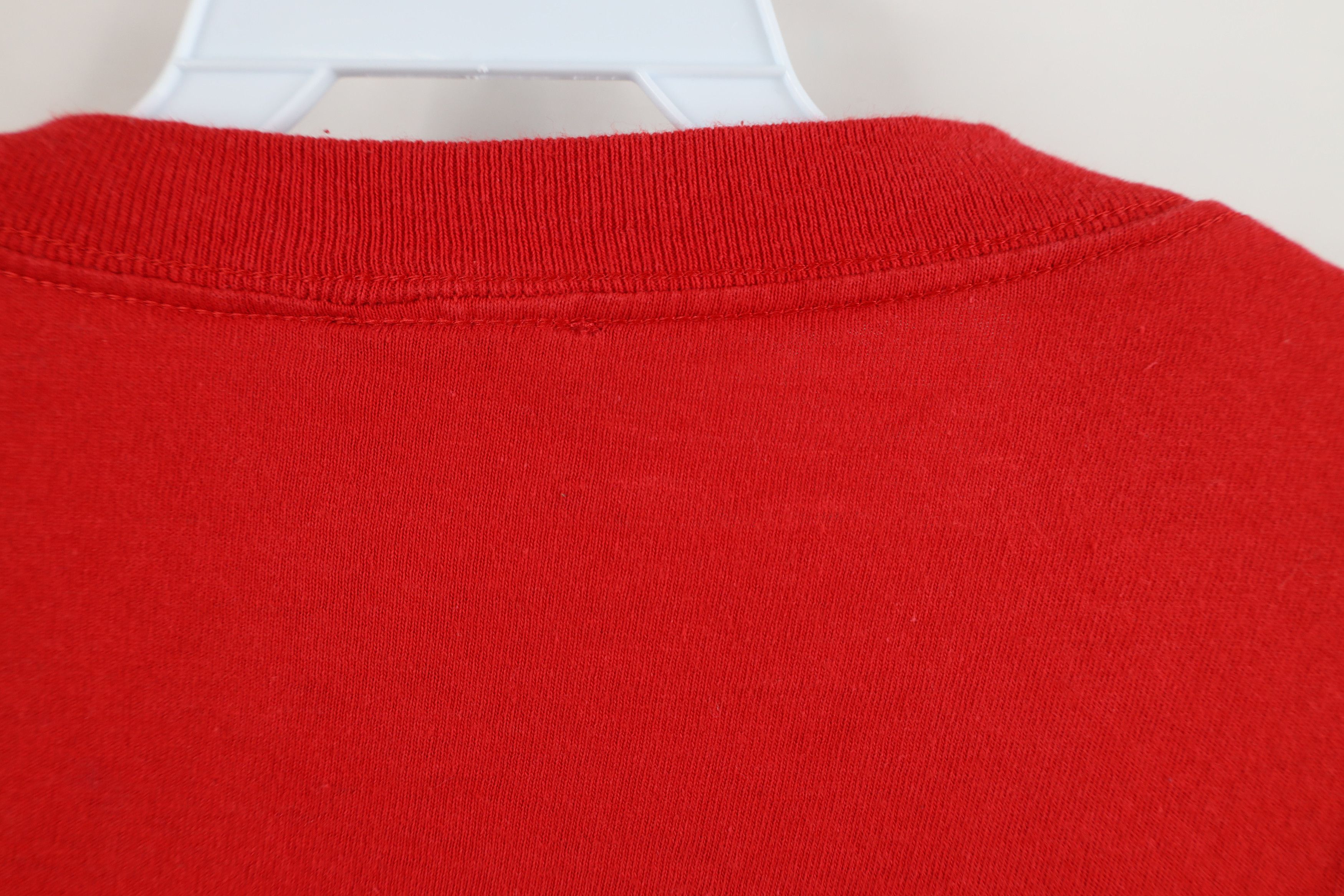 Vintage Vintage 90s Ohio State University Long Sleeve T-Shirt Red Size US XL / EU 56 / 4 - 11 Thumbnail