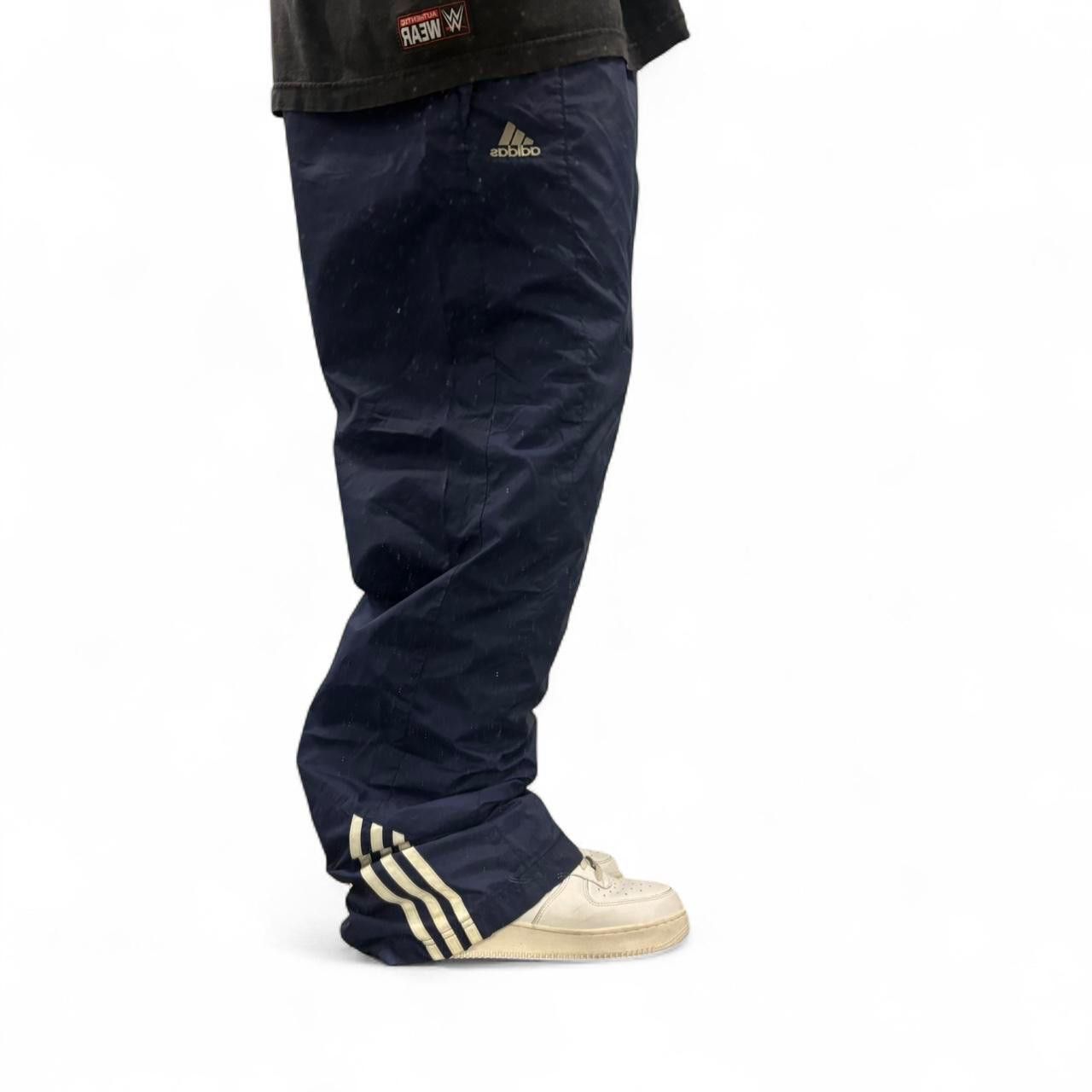 Adidas Crazy Vintage Y2K/2000s Baggy Navy Blue Adidas Trackpants! Size US 34 / EU 50 - 1 Thumbnail